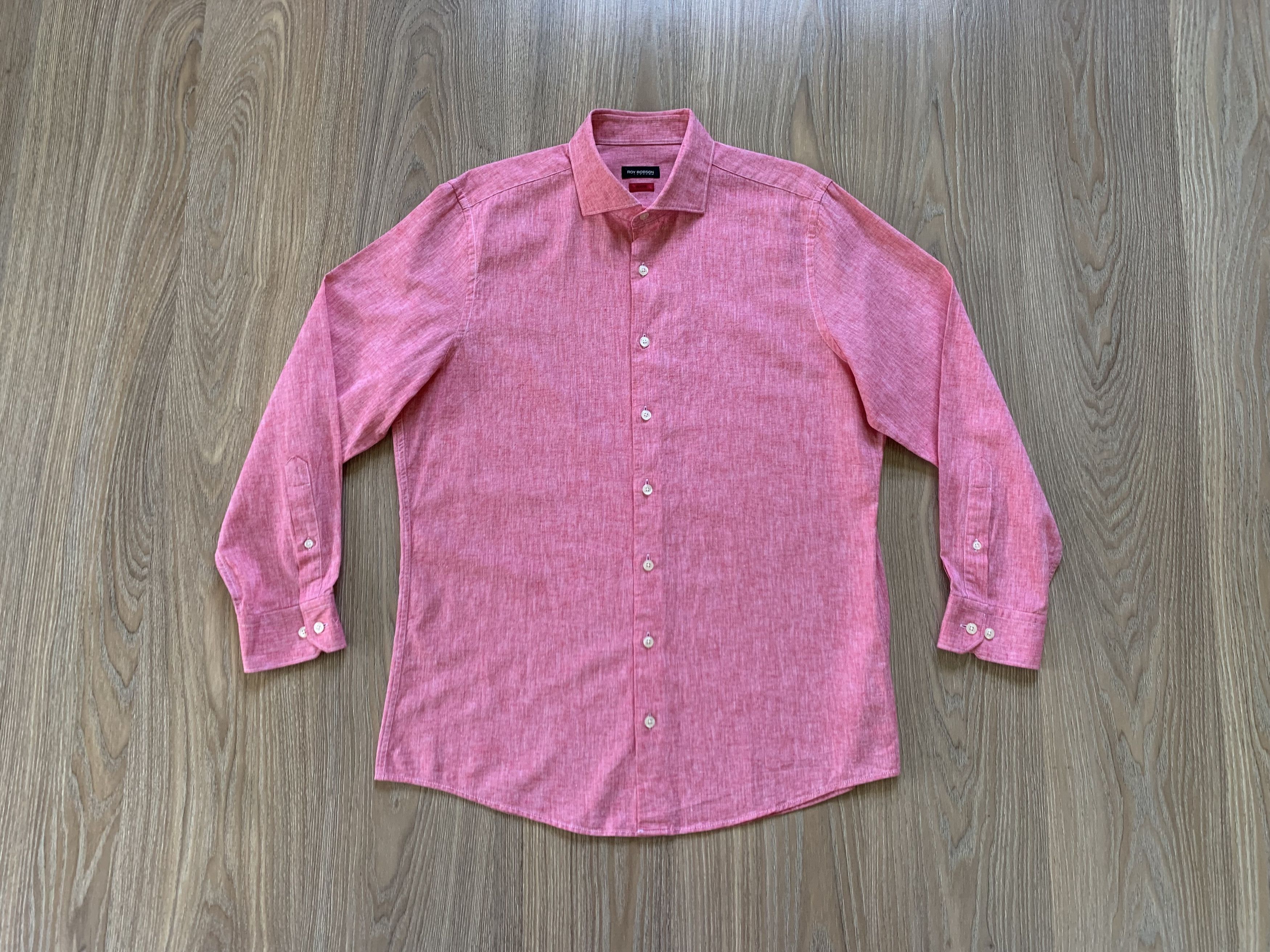 Other Roy Robson Slim Fit Linen Button Up Shirt Size US L / EU 52-54 / 3 - 1 Thumbnail