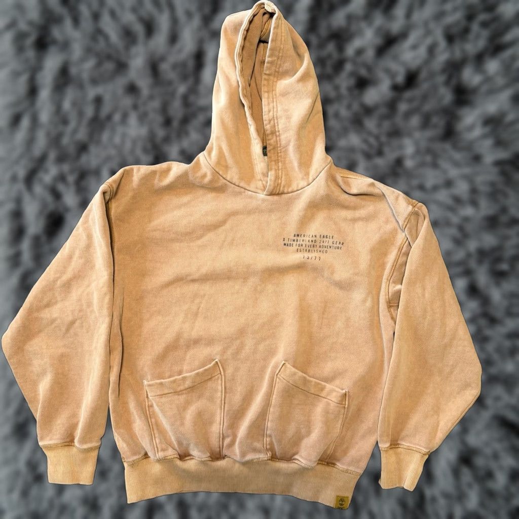 American Eagle Outfitters American Eagle Timberland Boot Hoodie Size XS Brown Pockets Size US XS / EU 42 / 0 - 1 Thumbnail