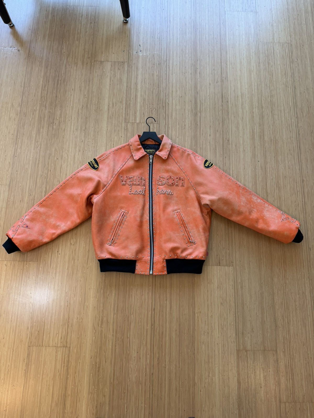 Supreme Supreme Court Cards Hooded Leather Jacket Size M NWT | Grailed