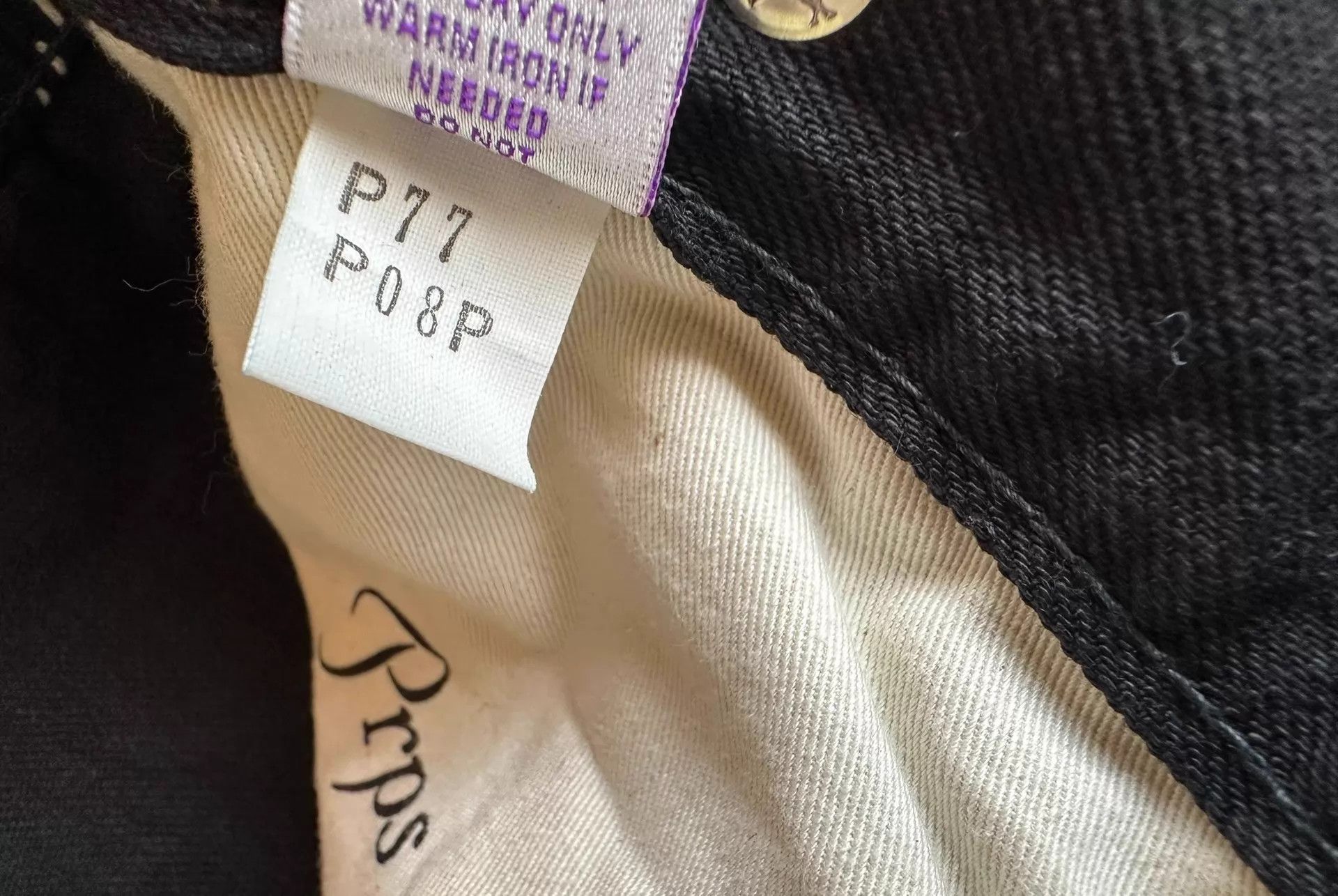 Prps Prps Purple Vintage Black Denim Whiskers Heavy Wash Japan Size US 34 / EU 50 - 9 Thumbnail