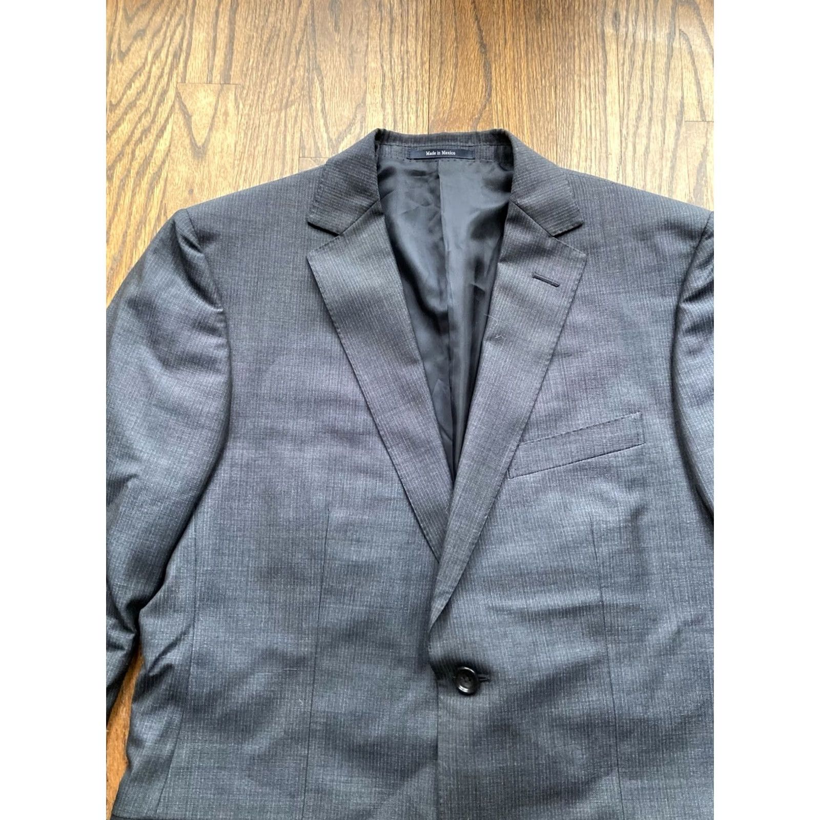 Ermenegildo Zegna Ermenegildo Zegna Sport Coat Jacket Mens 38R Gray Wool Silk Blend 2 Button Notch Lapel Regular Fit IS Mexico Size US XXS / EU 40 - 4 Thumbnail