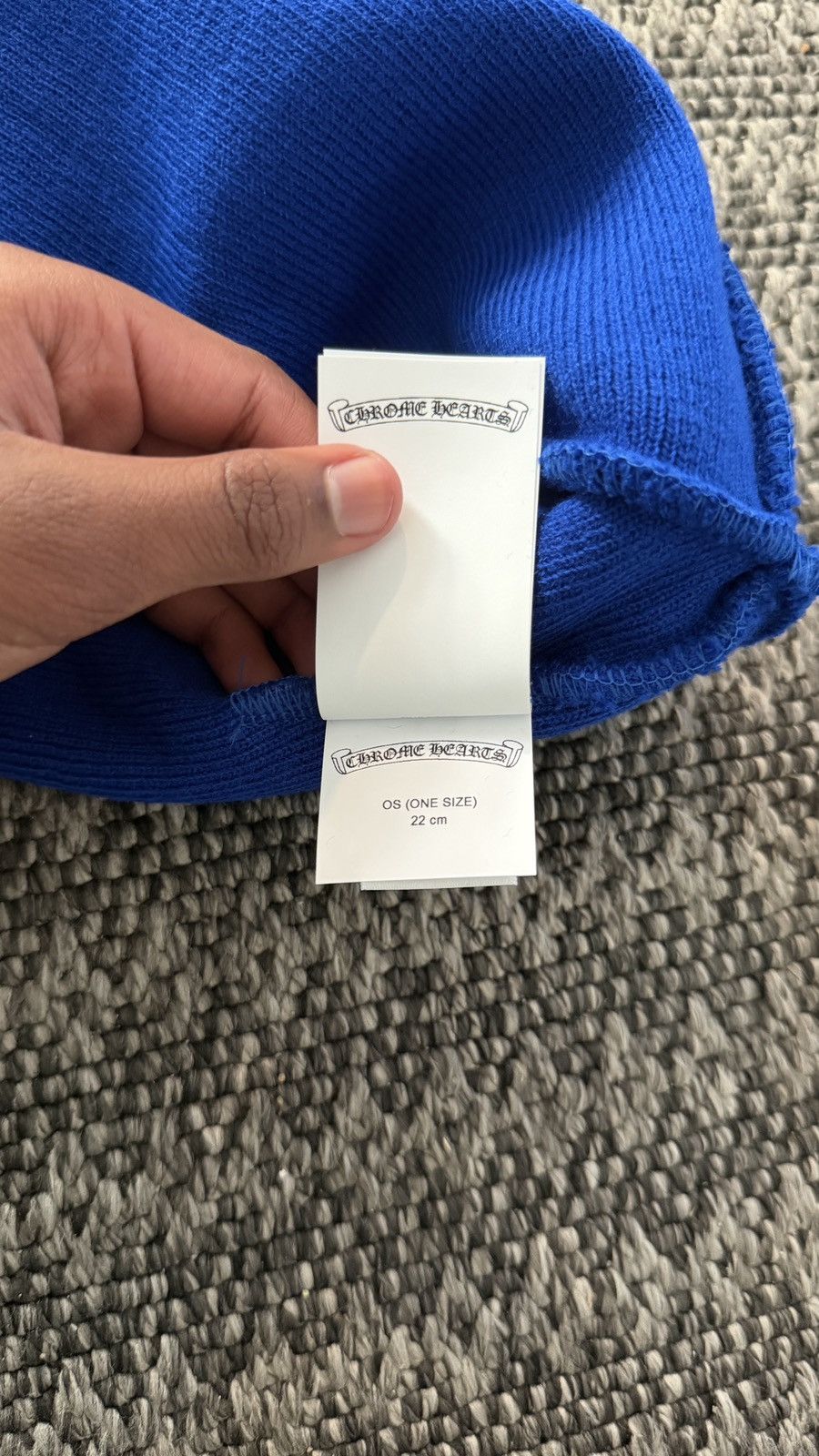 Chrome Hearts Chrome Hearts CH Blue Beanie Size ONE SIZE - 7 Thumbnail