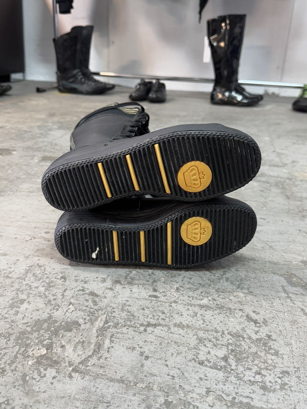 Adidas Adidas Missy Elliot “Respect Me” Black/Golden Boxer Boots Size US 6.5 / IT 36.5 - 10 Thumbnail