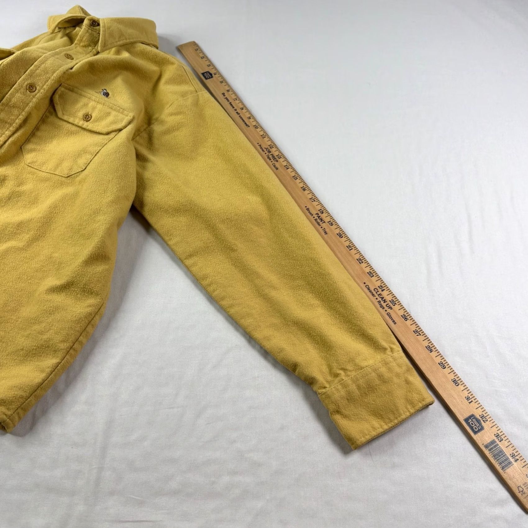CLOT VINTAGE Frostproof Flannel Shirt Yellow XL Mens Workwear Chamois Cloth USA Made Size US XL / EU 56 / 4 - 6 Thumbnail