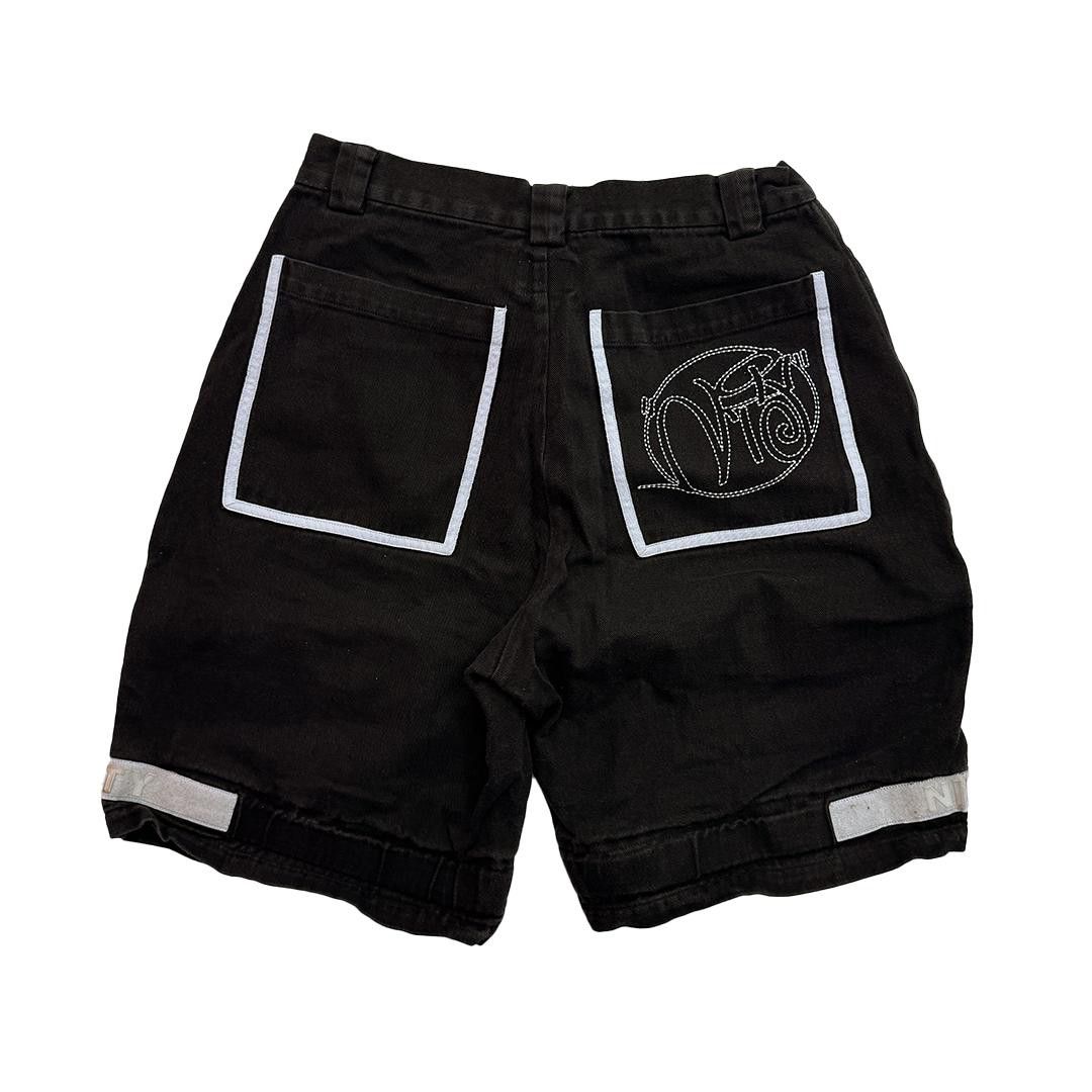Japanese Brand 9090 Wide Black Short (L) Size US 34 / EU 50 - 2 Thumbnail