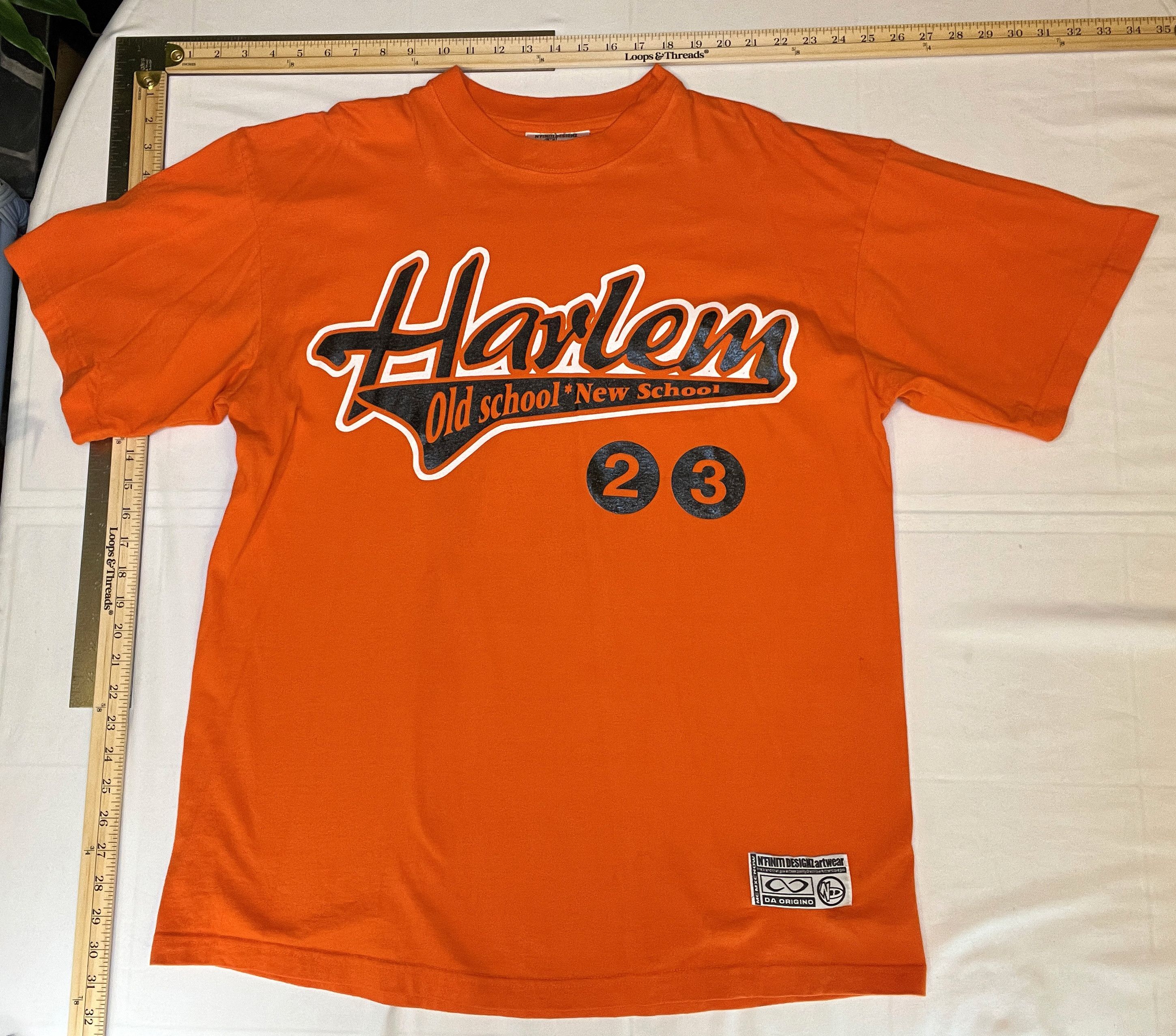 Designer N'Finiti Designz Harlem T-shirt Orange 23 Old New School Size US XL / EU 56 / 4 - 1 Thumbnail
