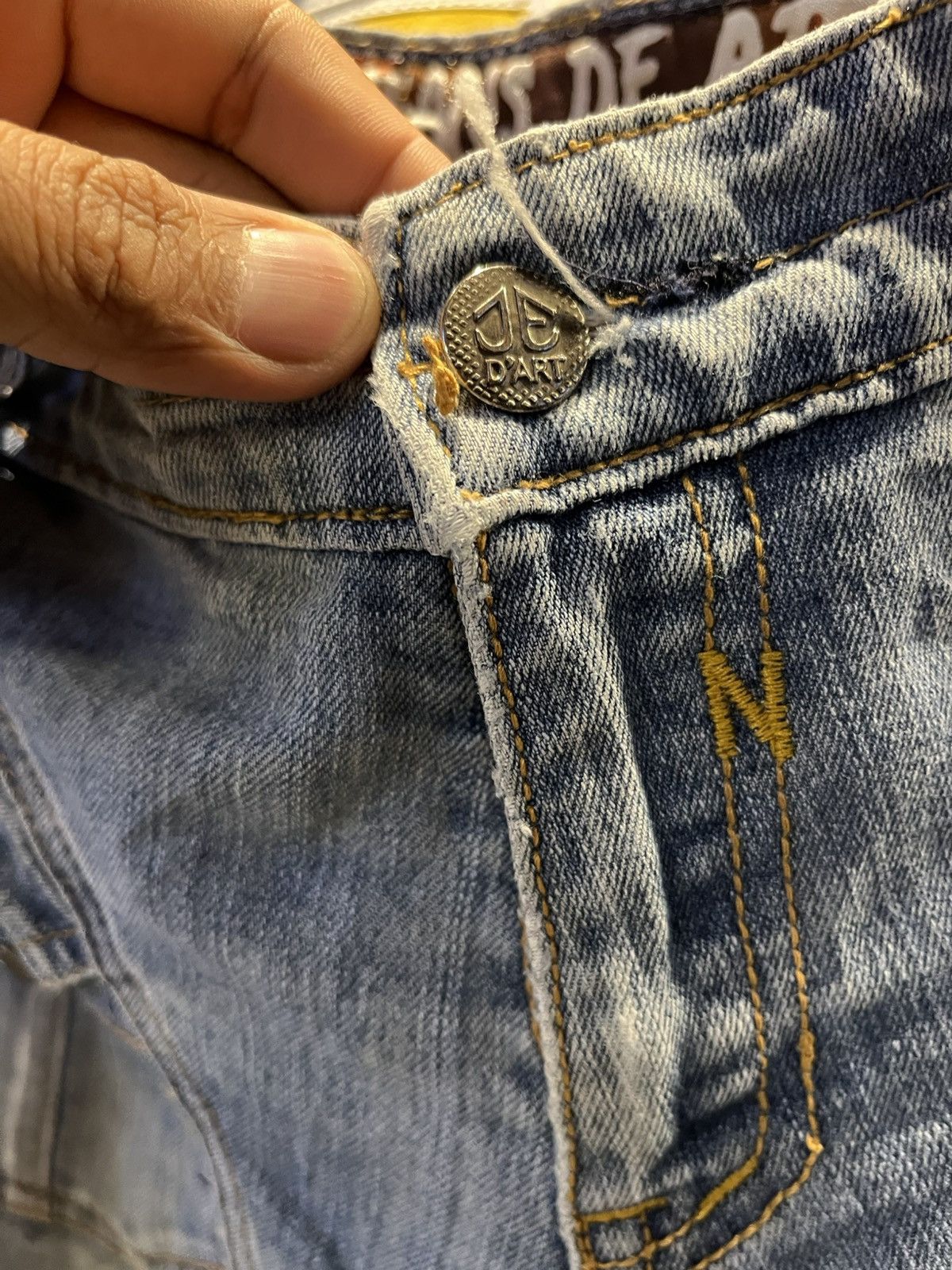 Japanese Brand × Vintage Vintage Jeans De Art Distressed Multi Pocket Size US 31 - 8 Thumbnail