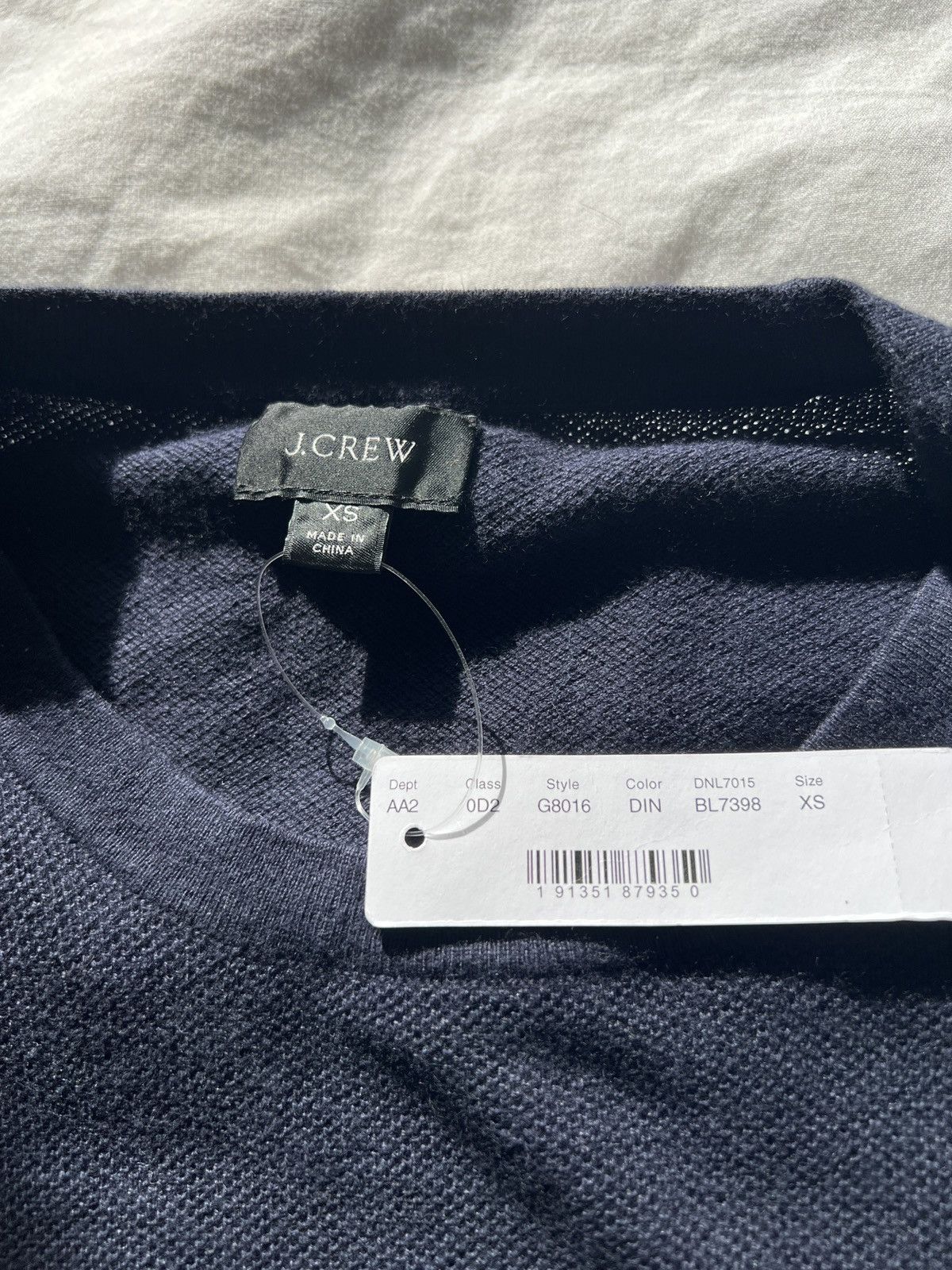 J.Crew NEW J Crew Men's Knit Sweater Navy Blue Crewneck size XSmall Size US XS / EU 42 / 0 - 2 Thumbnail