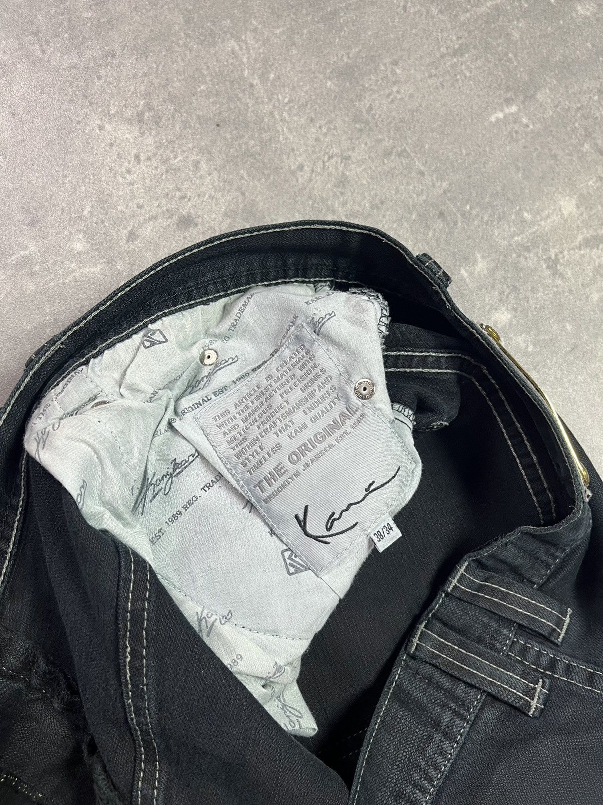 Karl Kani Karl Kani Big Logo Pockets Baggy Faded Denim Jeans 38 Size US 38 / EU 54 - 9 Thumbnail