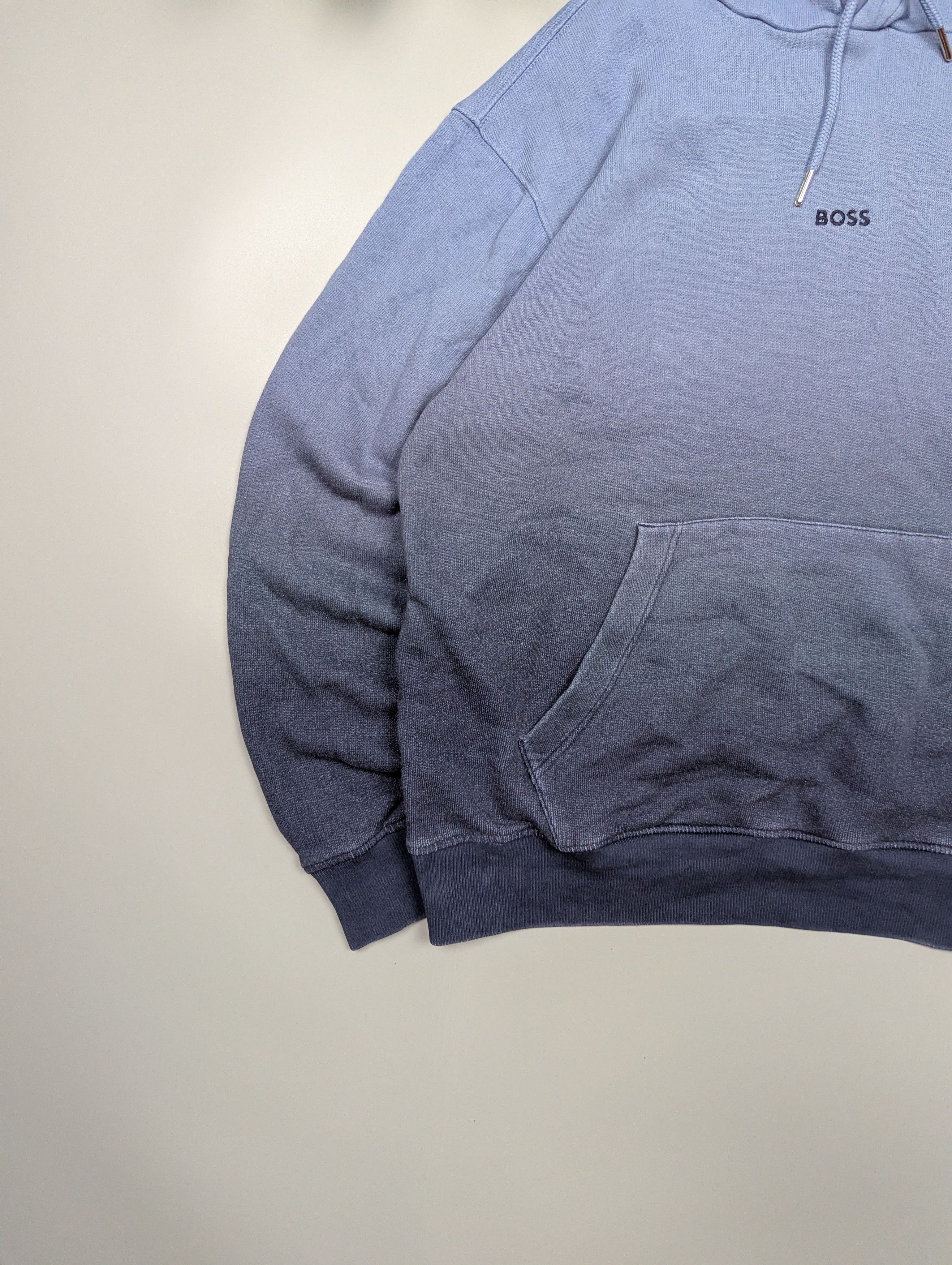 Hugo Boss Hugo Boss Men’s Gradient Dye Cotton Terry Distressed Hoodie Size US XL / EU 56 / 4 - 2 Thumbnail