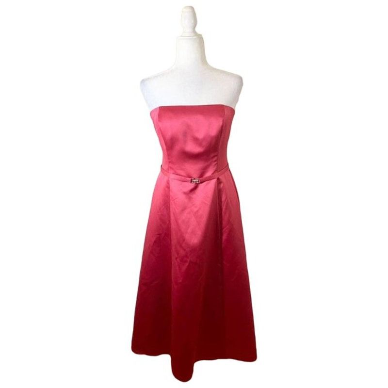 Other Michaelangelo Pink Satin Long Dress size 8 Size M / US 6-8 / IT 42-44 - 1 Thumbnail