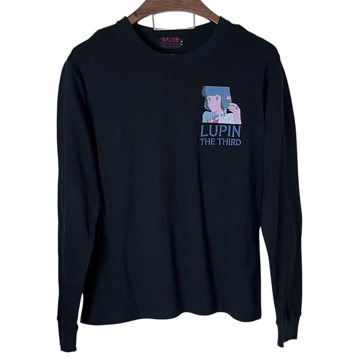 Lupin III Castle of Cagliostro Long Sleeve Black T-Shirt