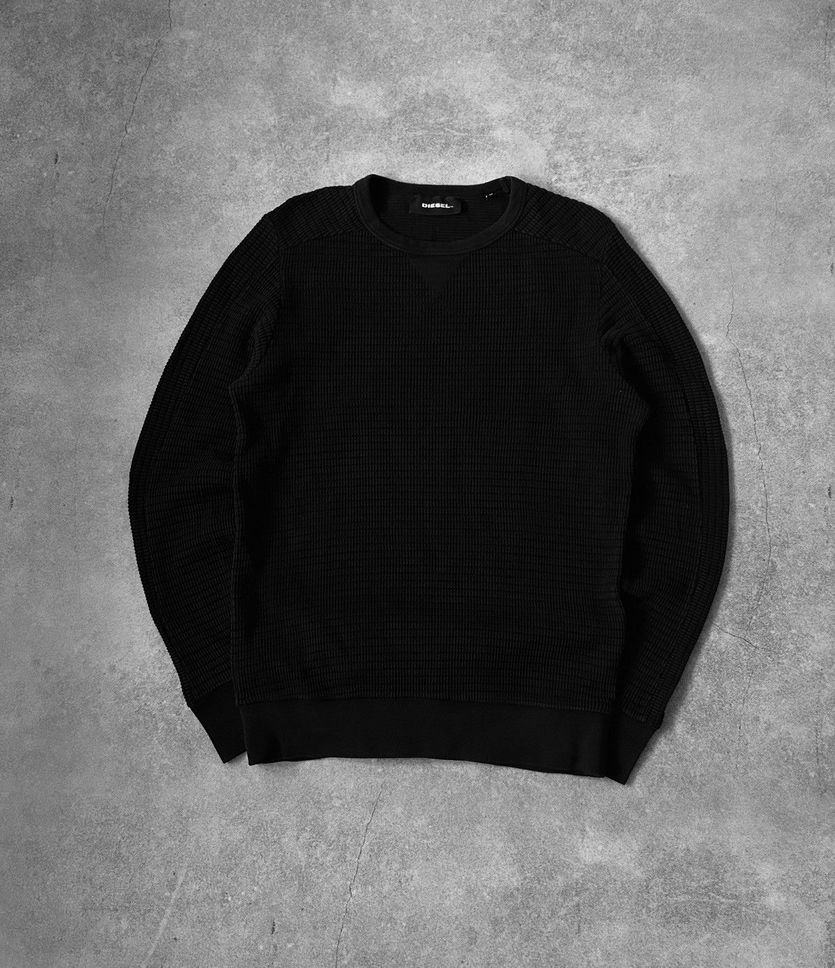 Diesel Diesel knit-sweatshirt mens black luxury old money Size US M / EU 48-50 / 2 - 1 Thumbnail