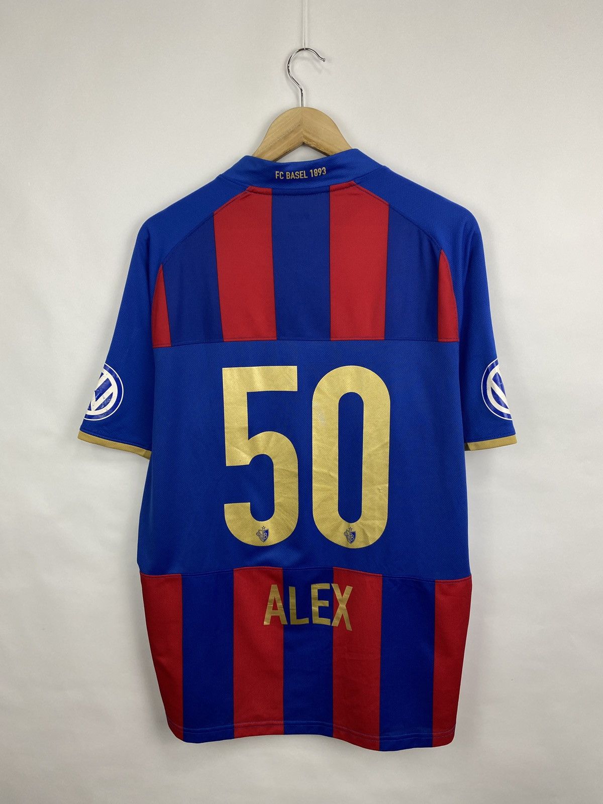 Nike 🇨🇭 Vintage 2009 Nike Alex 50 Basel Jersey Soccer T-Shirt Rare Size US L / EU 52-54 / 3 - 11 Thumbnail