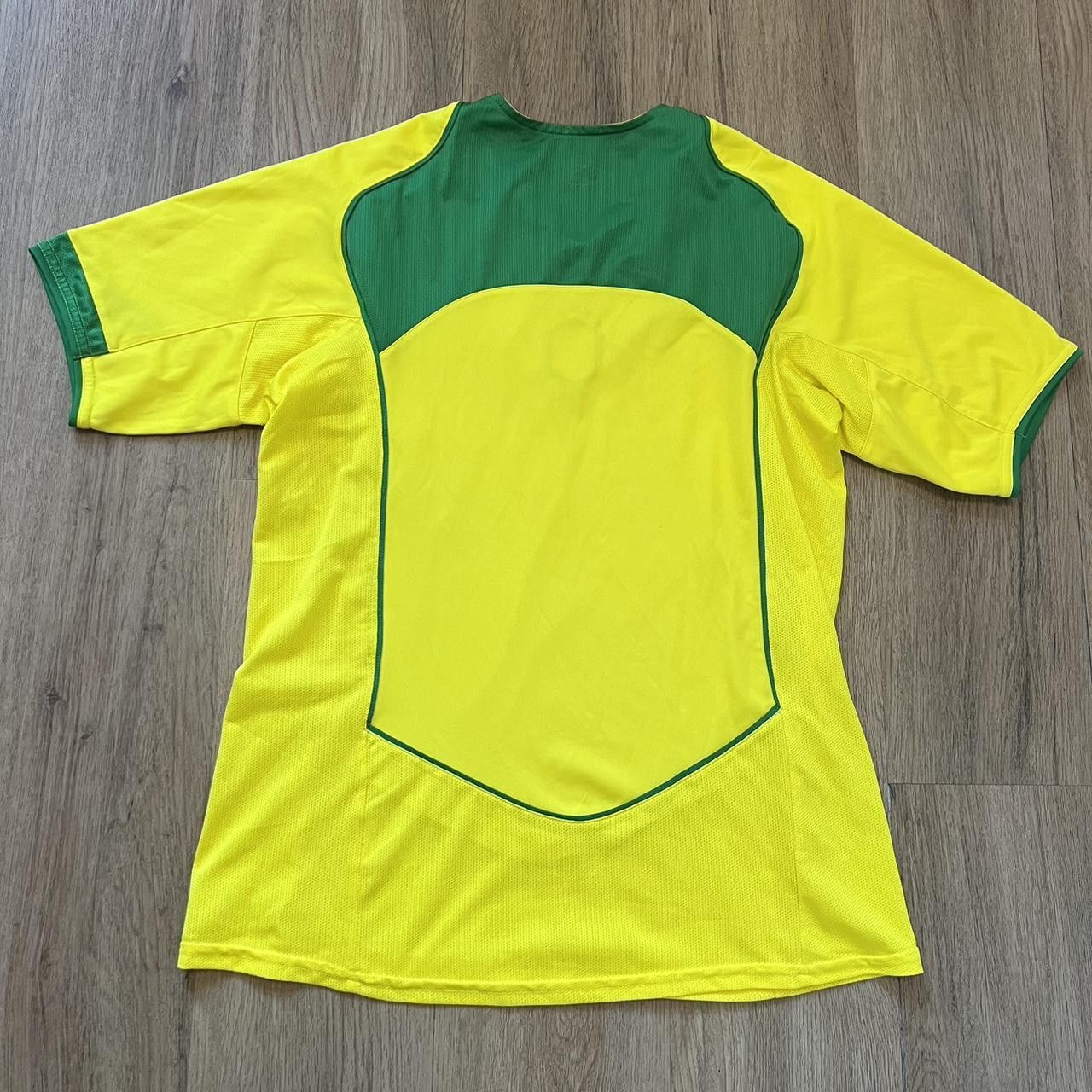 Nike 2004-06 Brasil Nike Home Football Shirt Ronaldo Ronaldinho Size US L / EU 52-54 / 3 - 2 Thumbnail