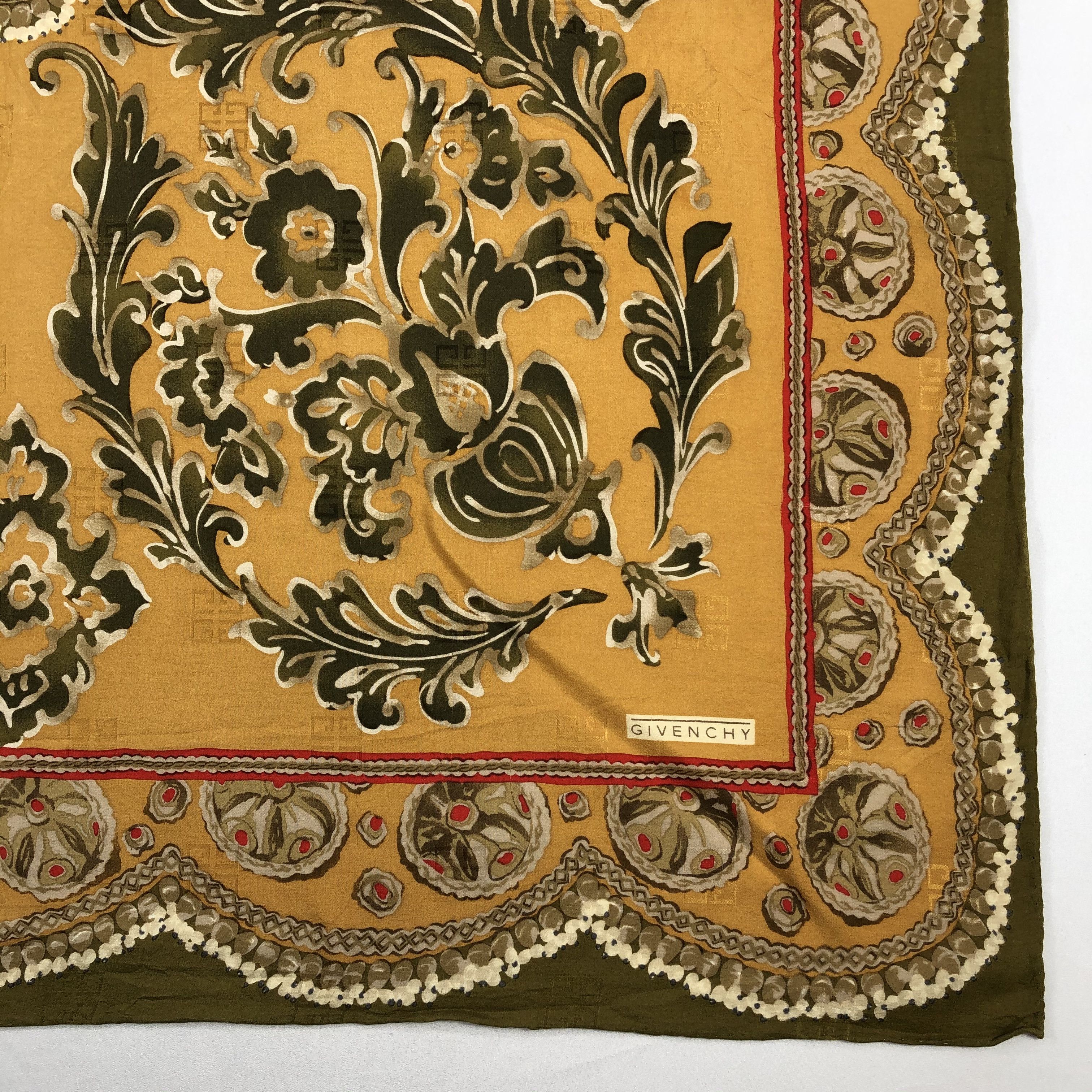 Vintage Vintage Givenchy Silk Scarf Size ONE SIZE - 4 Thumbnail