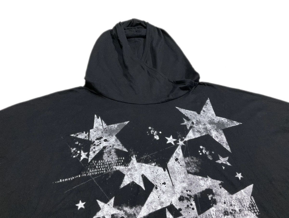 Hysteric Glamour 🔥Sick Y2K Sex Pot Revenge Stars Ninja Hoodie Asymmetric Size US XL / EU 56 / 4 - 3 Thumbnail
