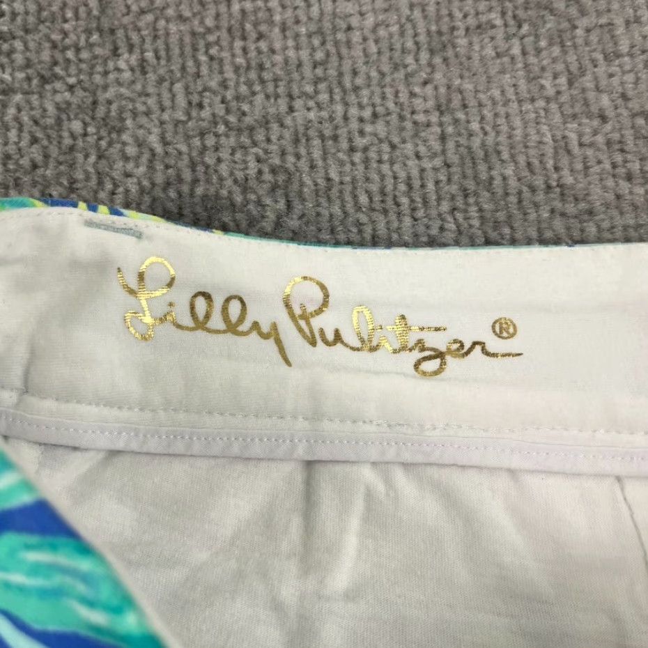 Lilly Pulitzer Lilly Pulitzer Callahan Shorts Womens Size 4 Floral Preppy Stretch Chino Mid Rise 5 in Inseam Multicolor Beach Casual Size 27" / US 4 / IT 40 - 3 Thumbnail