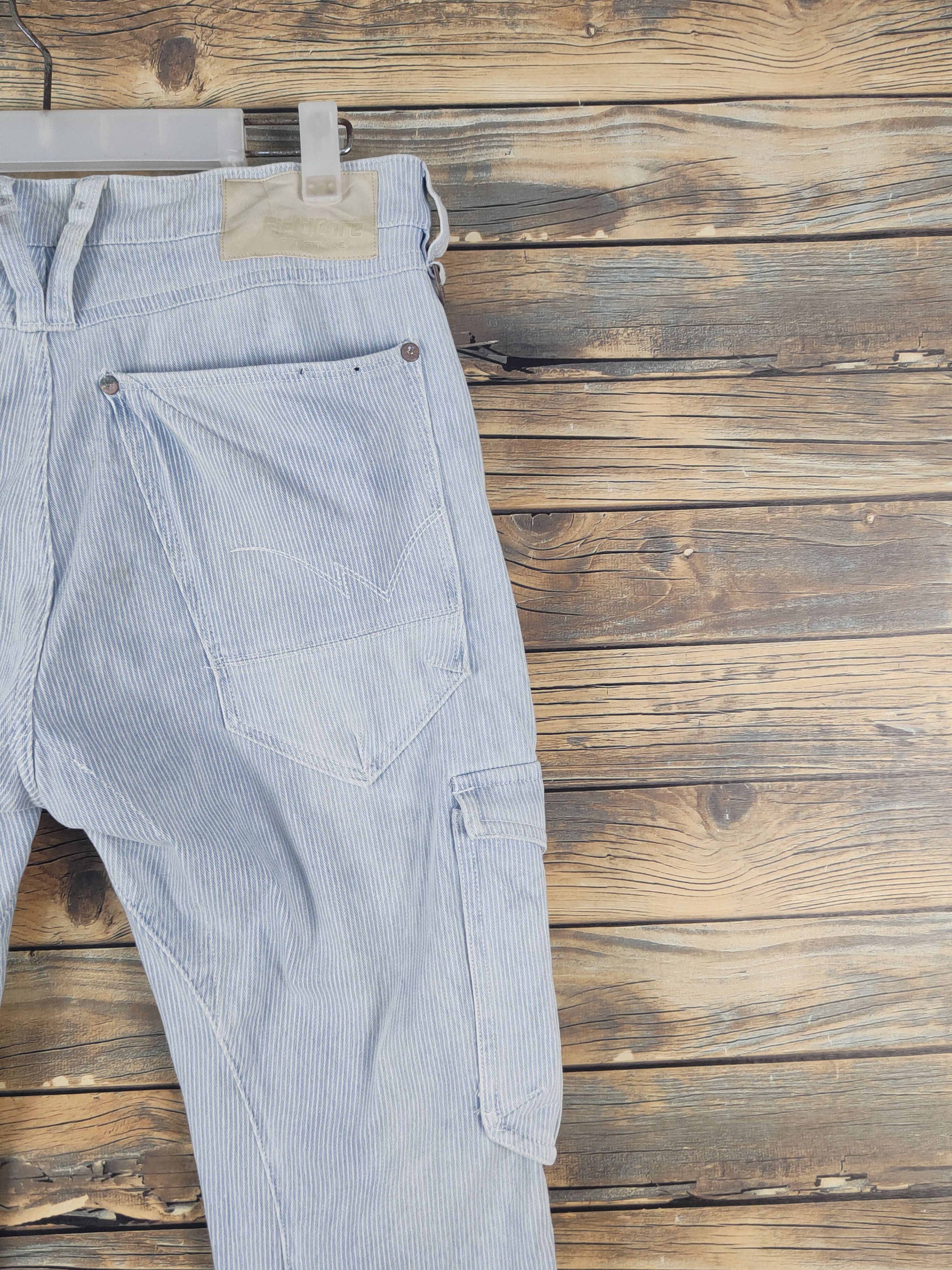 Japanese Brand FieldCore Light Blue Distressed Soft Jeans #W2006 Size US 31 - 10 Thumbnail