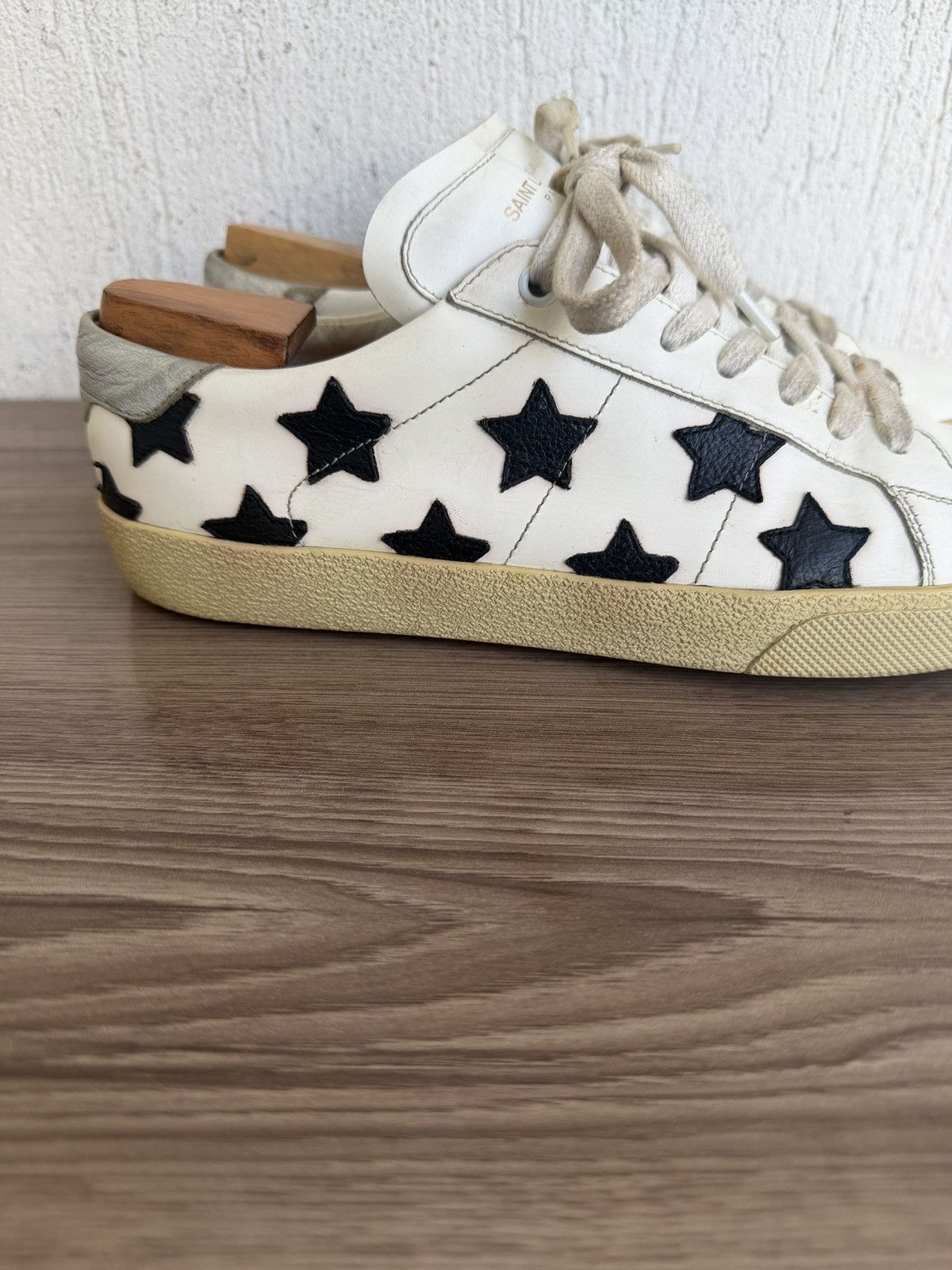 Saint Laurent Paris Ss15 court classic star trainers Size US 8.5 / EU 41-42 - 16 Thumbnail
