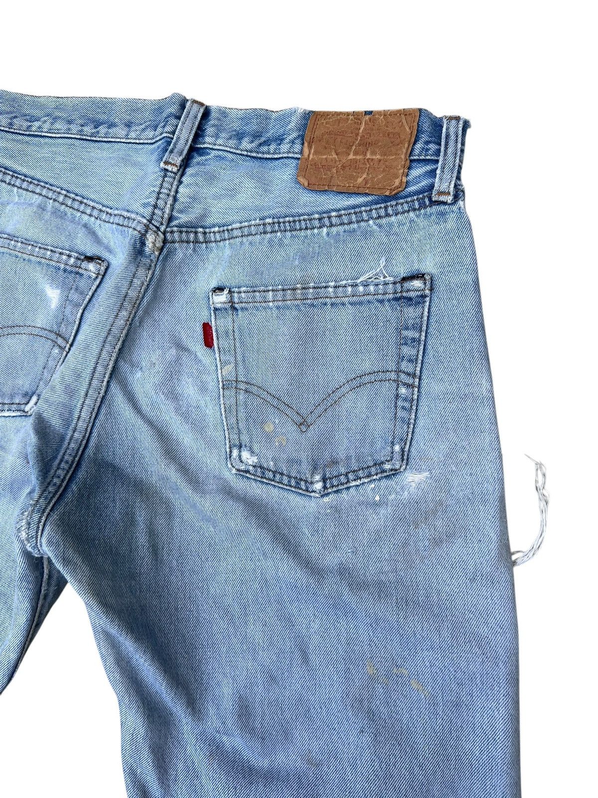 Levi's Trashed Vintage 80s Levi’s 501 Redline Selvedge Denim Jeans Size US 32 / EU 48 - 19 Thumbnail