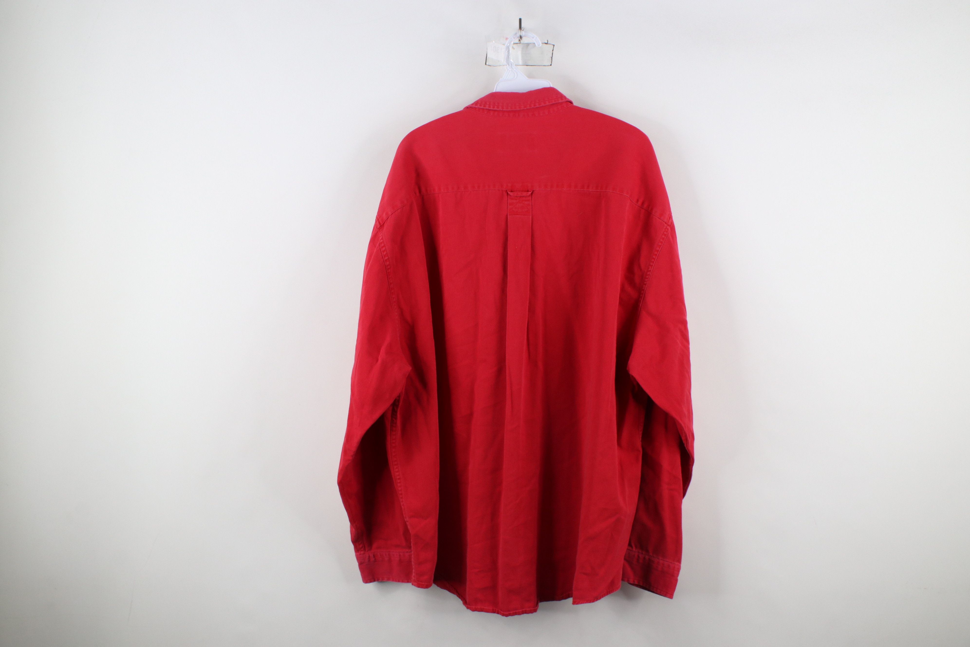 Eddie Bauer × Vintage Vintage 90s Eddie Bauer Cotton Twill Button Down Shirt Size US XXL / EU 58 / 5 - 13 Thumbnail