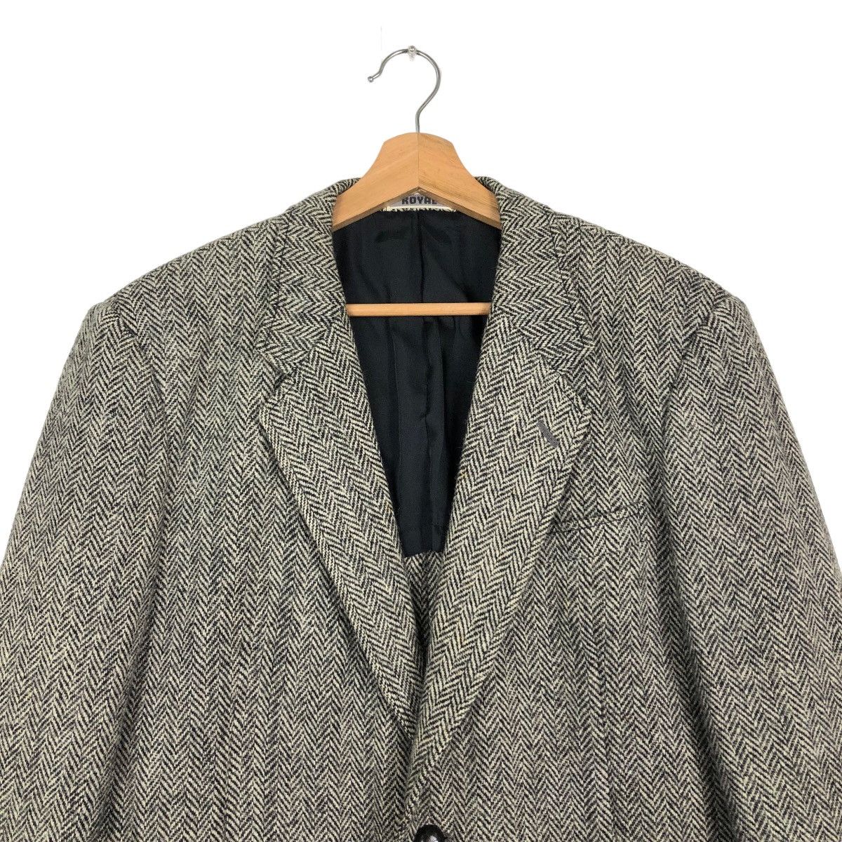 Harris Tweed 🔥Vintage Harris Tweed Wool Double Breast Jacket Herringbone Size US M / EU 48-50 / 2 - 3 Thumbnail