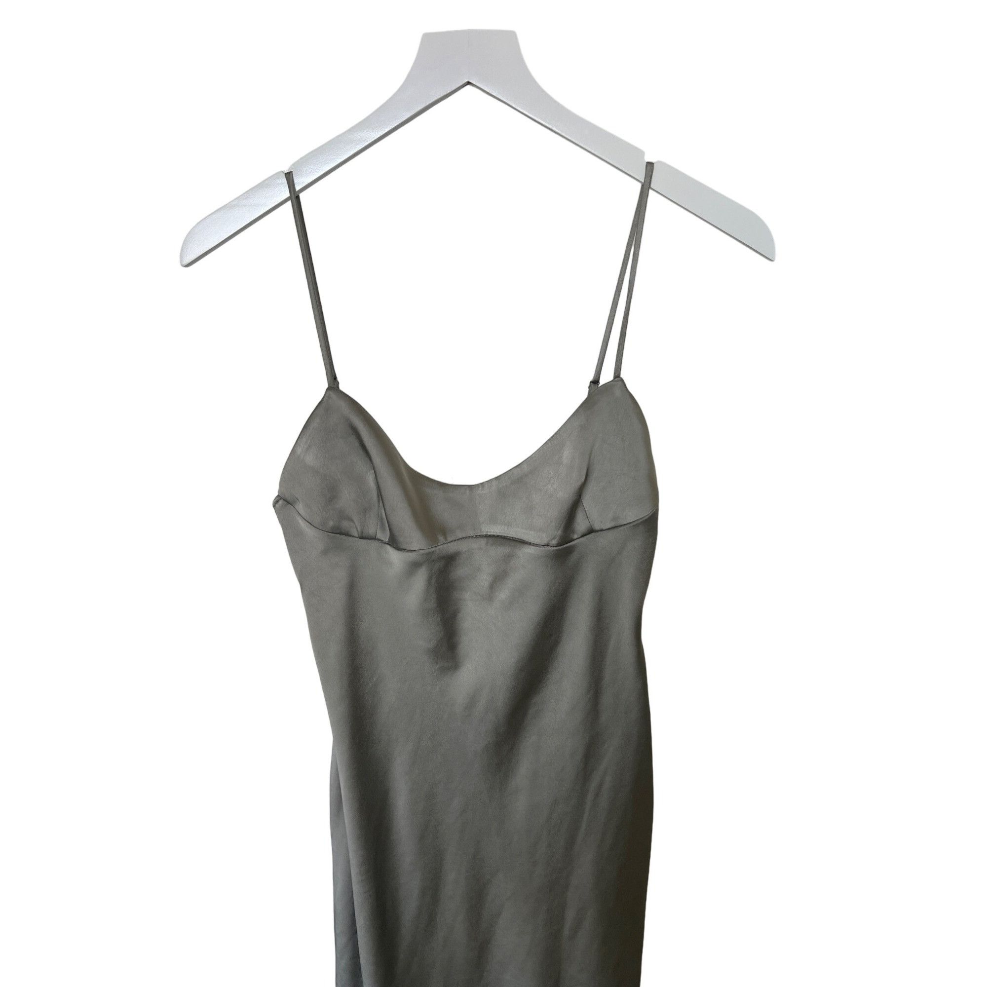 Zara Zara Champagne Midi Slip Dress Size S / US 4 / IT 40 - 9 Thumbnail