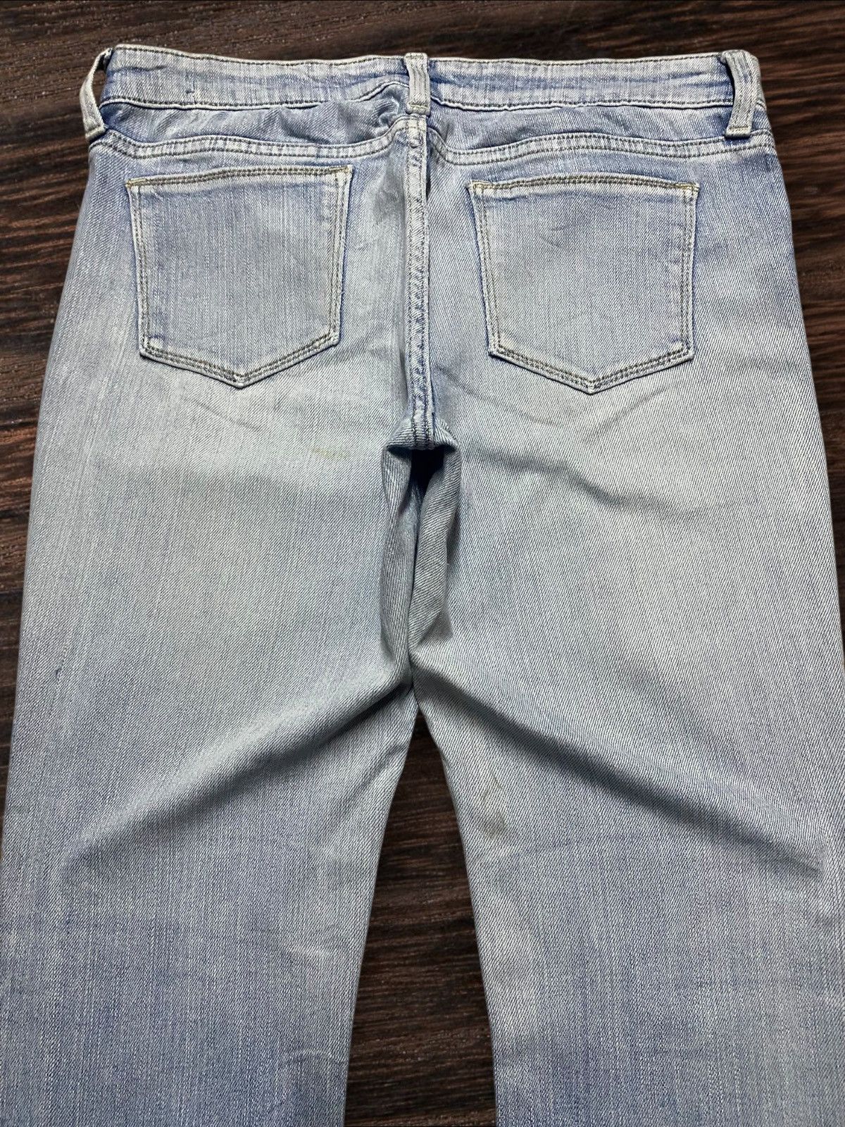 Dapper Dan × Gap Vintage Gap DenimFaded Wash Distressed Slim Bootcut Jeans Size US 30 / EU 46 - 4 Thumbnail