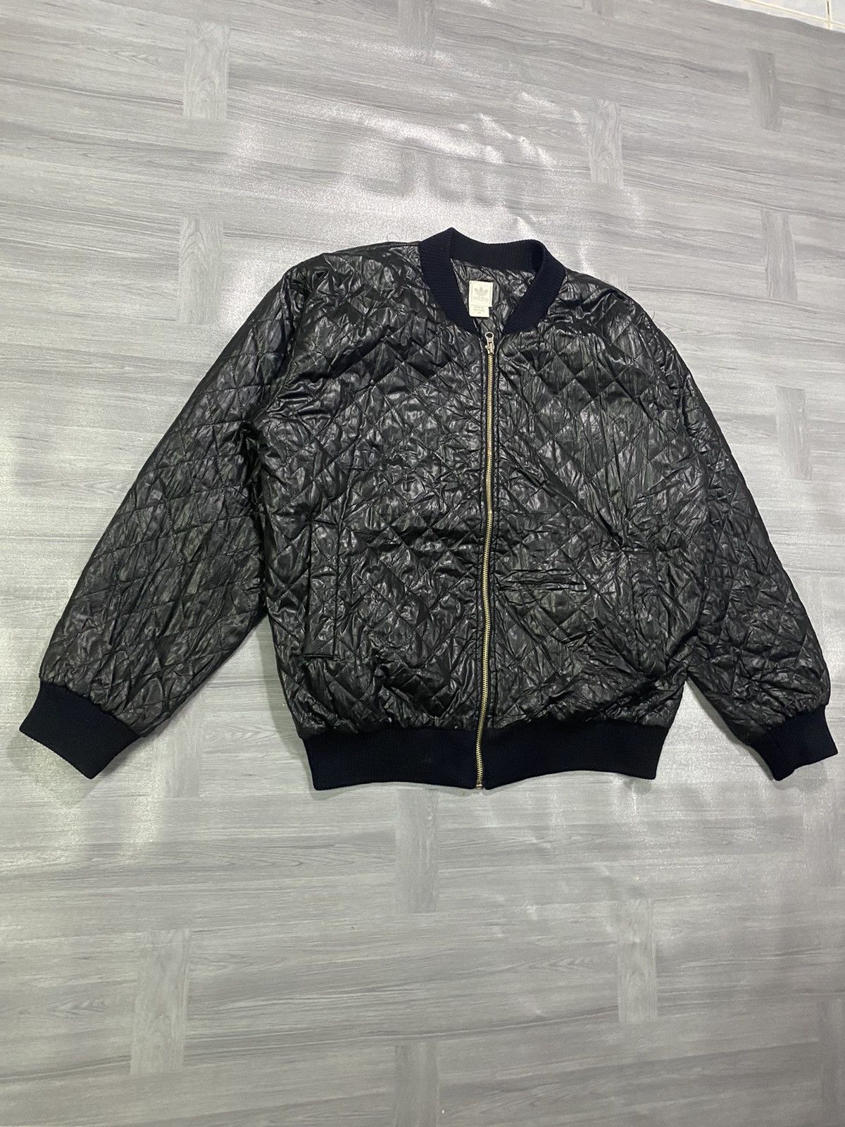 Adidas Adidas Black Quilted Jacket Size M Size US M / EU 48-50 / 2 - 3 Thumbnail