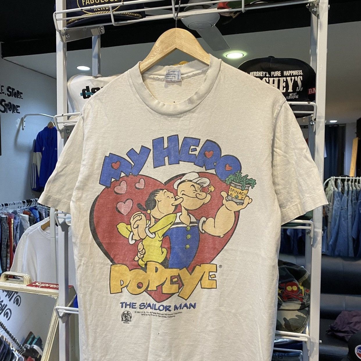 Cartoon Network Vintage 90s My Hero Popeye The Sailor Man Graphic T-Shirt Size US M / EU 48-50 / 2 - 3 Thumbnail
