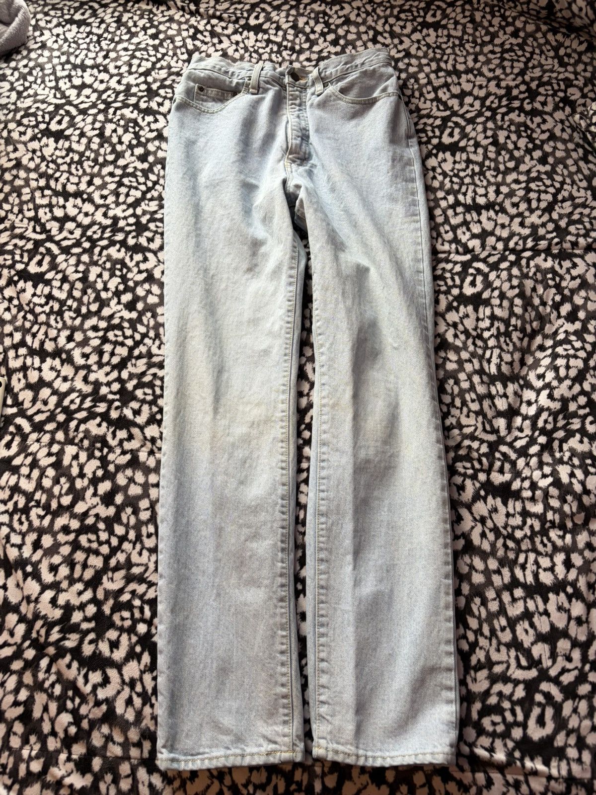 Japanese Brand Vintage Code Bleu Japanese light wash denim jeans Size 36" / US 14 / IT 50 - 1 Thumbnail