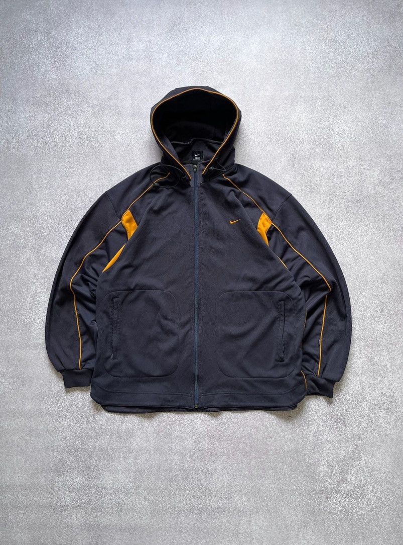 Nike × Vintage Vintage Nike Swoosh Boxy Zip-up Hoodie Y2K M Size US M / EU 48-50 / 2 - 4 Thumbnail