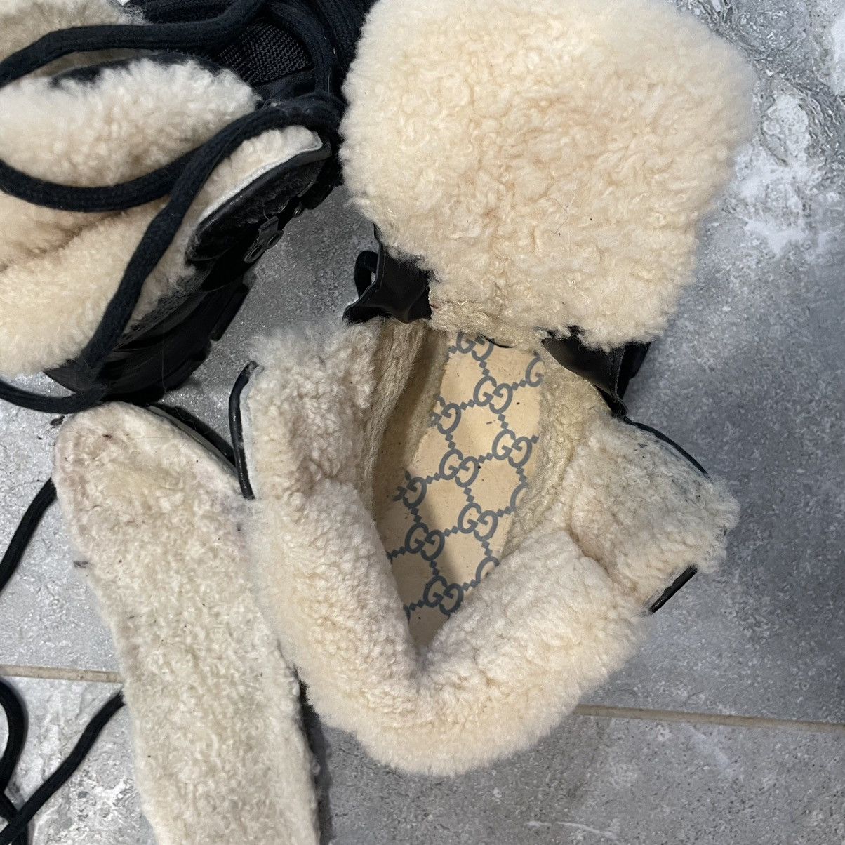 If Six Was Nine × Le Grande Bleu (L.G.B.) Gucci Flashtrek Sneaker shoes leather canvas fur faux boots Size US 5 / IT 35 - 13 Thumbnail