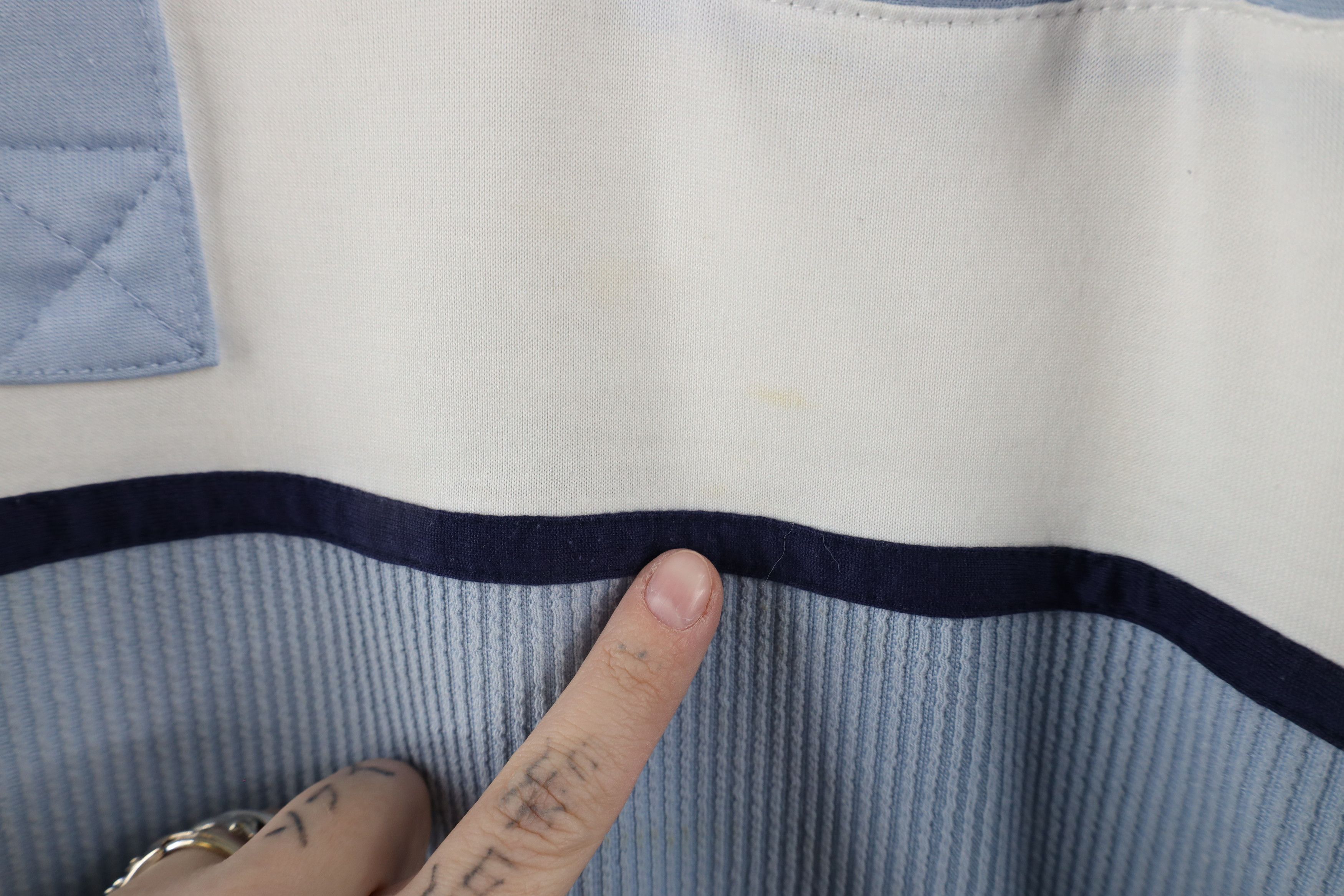 Vintage Vintage 90s Streetwear Knit Striped Pullover Polo Shirt Size US XXL / EU 58 / 5 - 8 Thumbnail