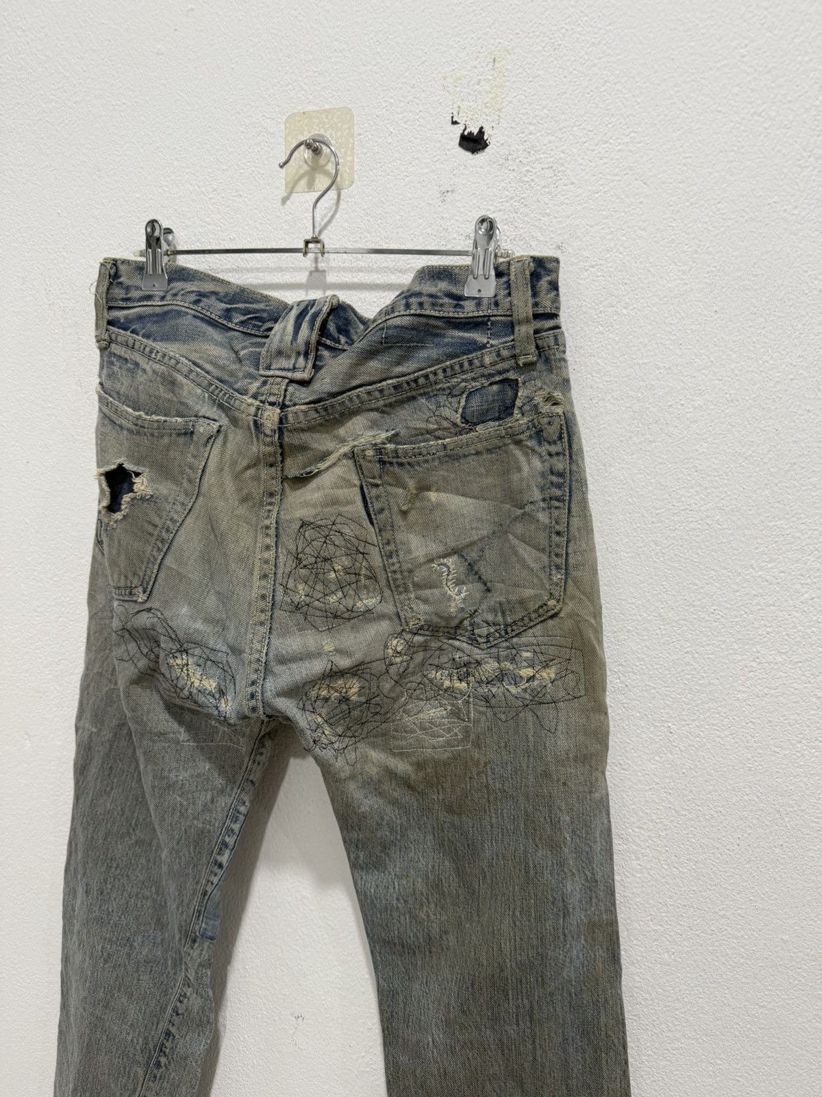 Blue Blue Japan Blue-Blue Japan Distress Selvedge Denim Size US 32 / EU 48 - 8 Thumbnail