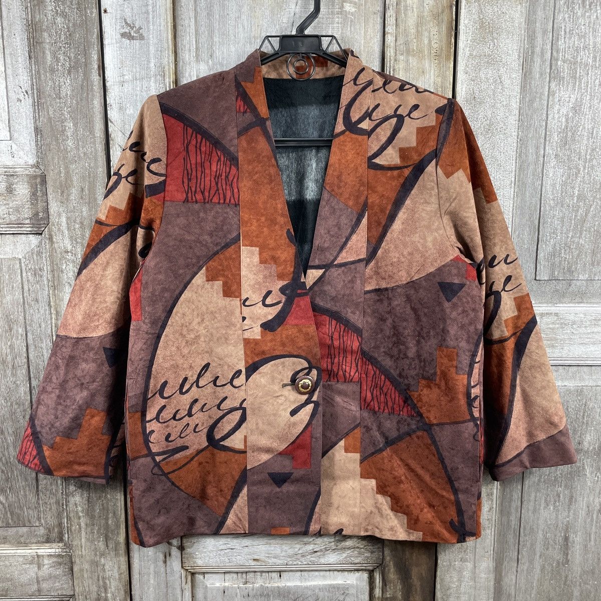 Japanese Brand × Vintage Vintage Japanese Brand Abstract Design Blazer Size L / US 10 / IT 46 - 1 Thumbnail