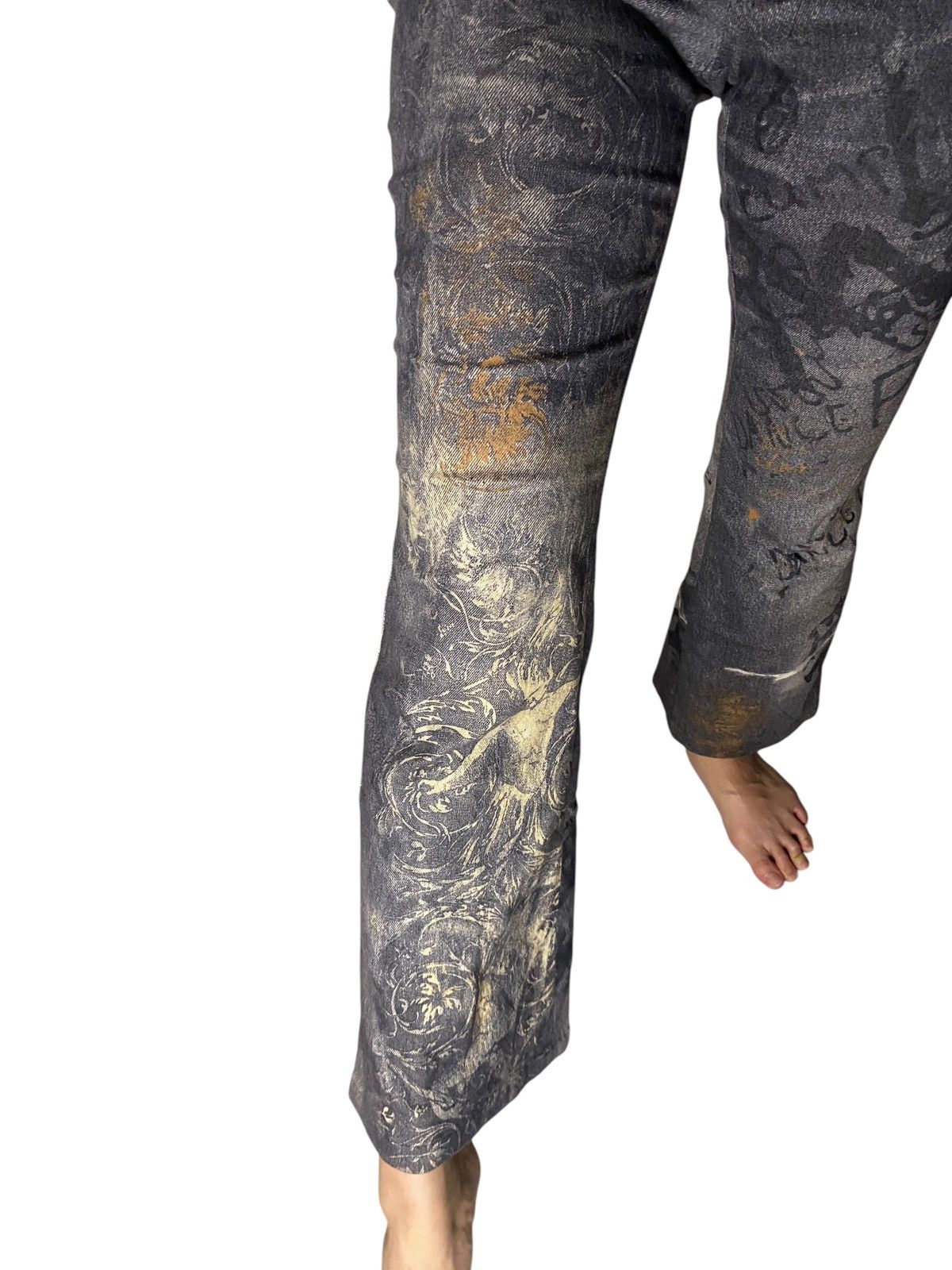 If Six Was Nine 2000's Tornado Mart Flared Tribal Pants Size US 29 - 16 Thumbnail