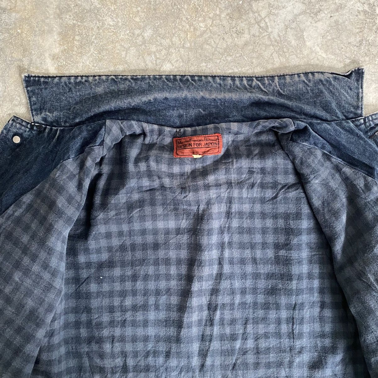 Marithe + Francois Girbaud 1980’s Vintage MFG Faded Black Lined Trucker Denim Jacket Size US M / EU 48-50 / 2 - 17 Thumbnail