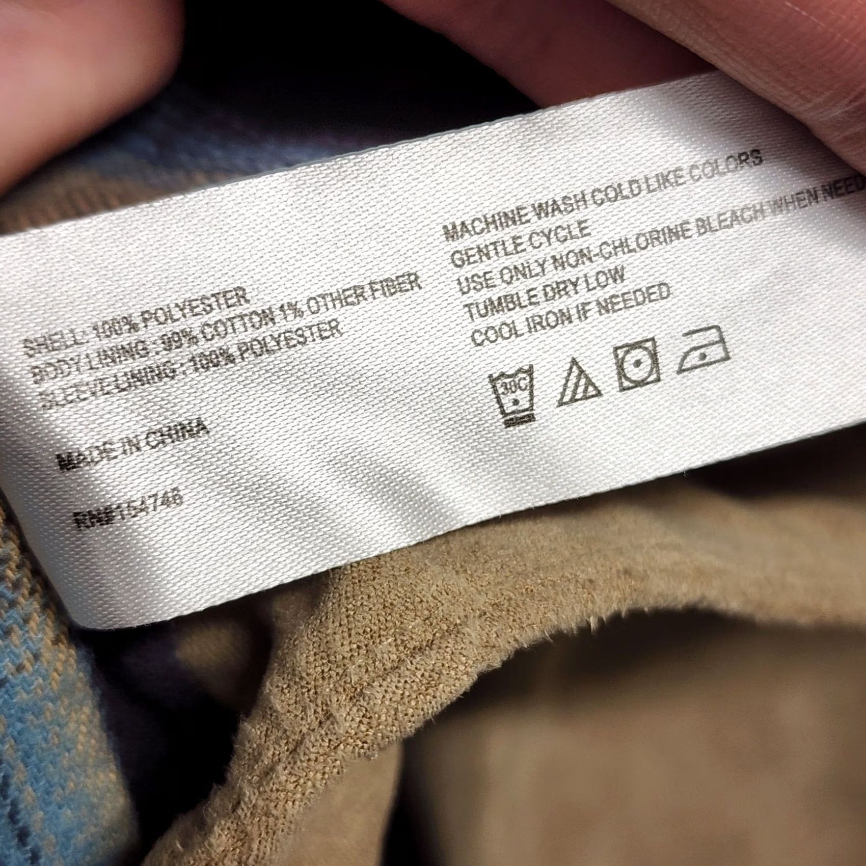Vintage Mountain and Isles Shacket Mens XXL Tan Flannel Lined Shirt Jacket Chore Utility Size US XXL / EU 58 / 5 - 6 Thumbnail