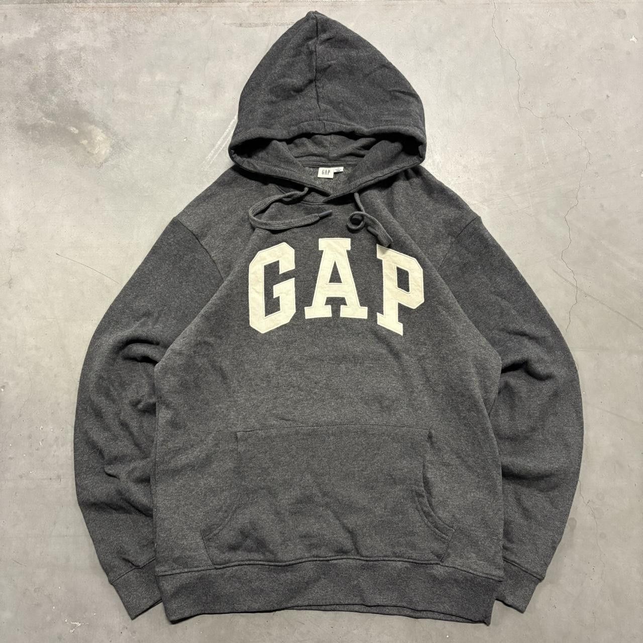 Gap Crazy Vintage Y2K/2000s Gap Streetwear Grey Hoodie! Size US M / EU 48-50 / 2 - 1 Thumbnail