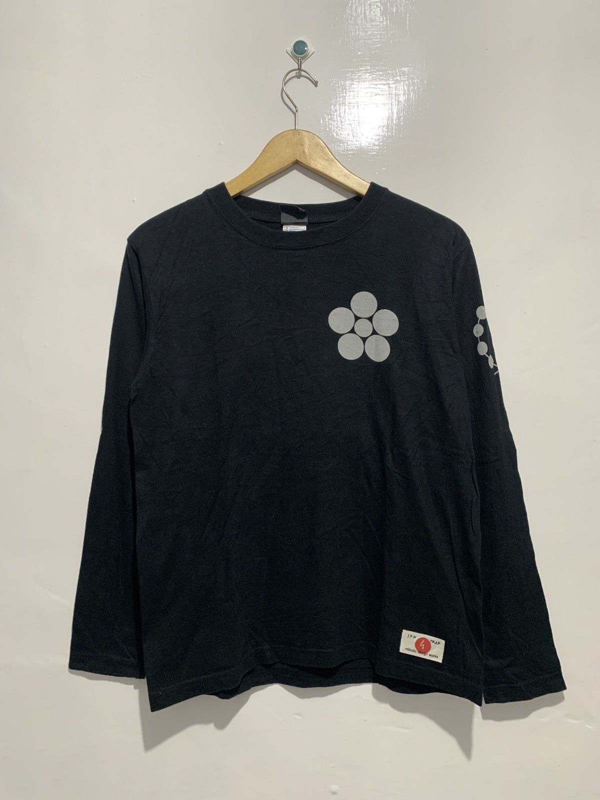 Karakuri Tamashii Sukajan Geitsha Japanese Art Mibudo Design Long Sleeve Size US S / EU 44-46 / 1 - 2 Thumbnail