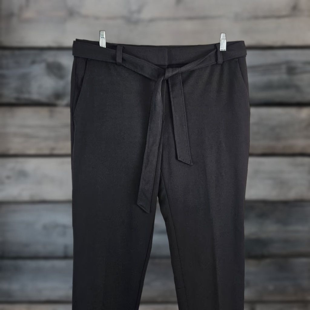 Loft Ann Taylor LOFT Womens The Devlin Slim Ankle Pants Sz 12 Black High Rise Size 34" / US 12 / IT 48 - 1 Thumbnail