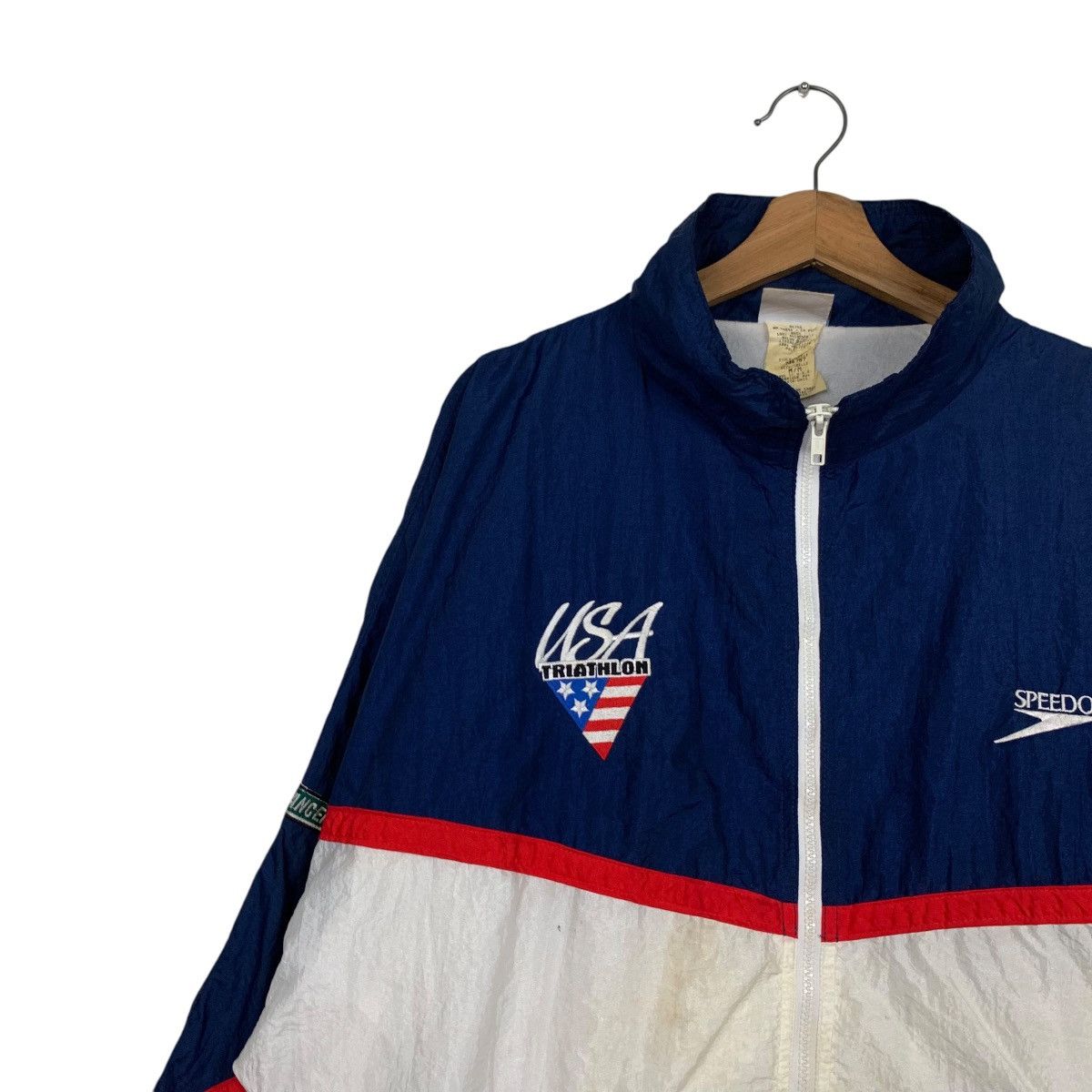Speedo Vintage SPEEDO USA TRIATHLON Nylon Light Jacket #2783-C126 Size US M / EU 48-50 / 2 - 3 Thumbnail