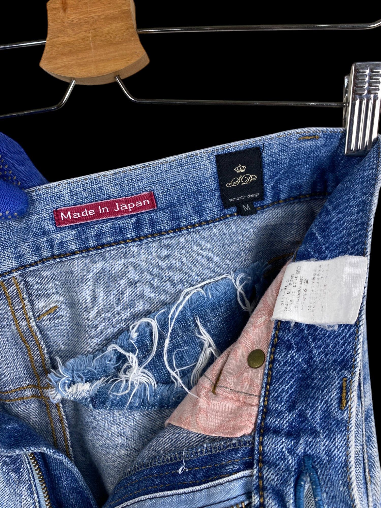 Japanese Brand (30x29.5)INSANE Perfect Distressed Japan Semantic jean Size US 30 / EU 46 - 10 Thumbnail