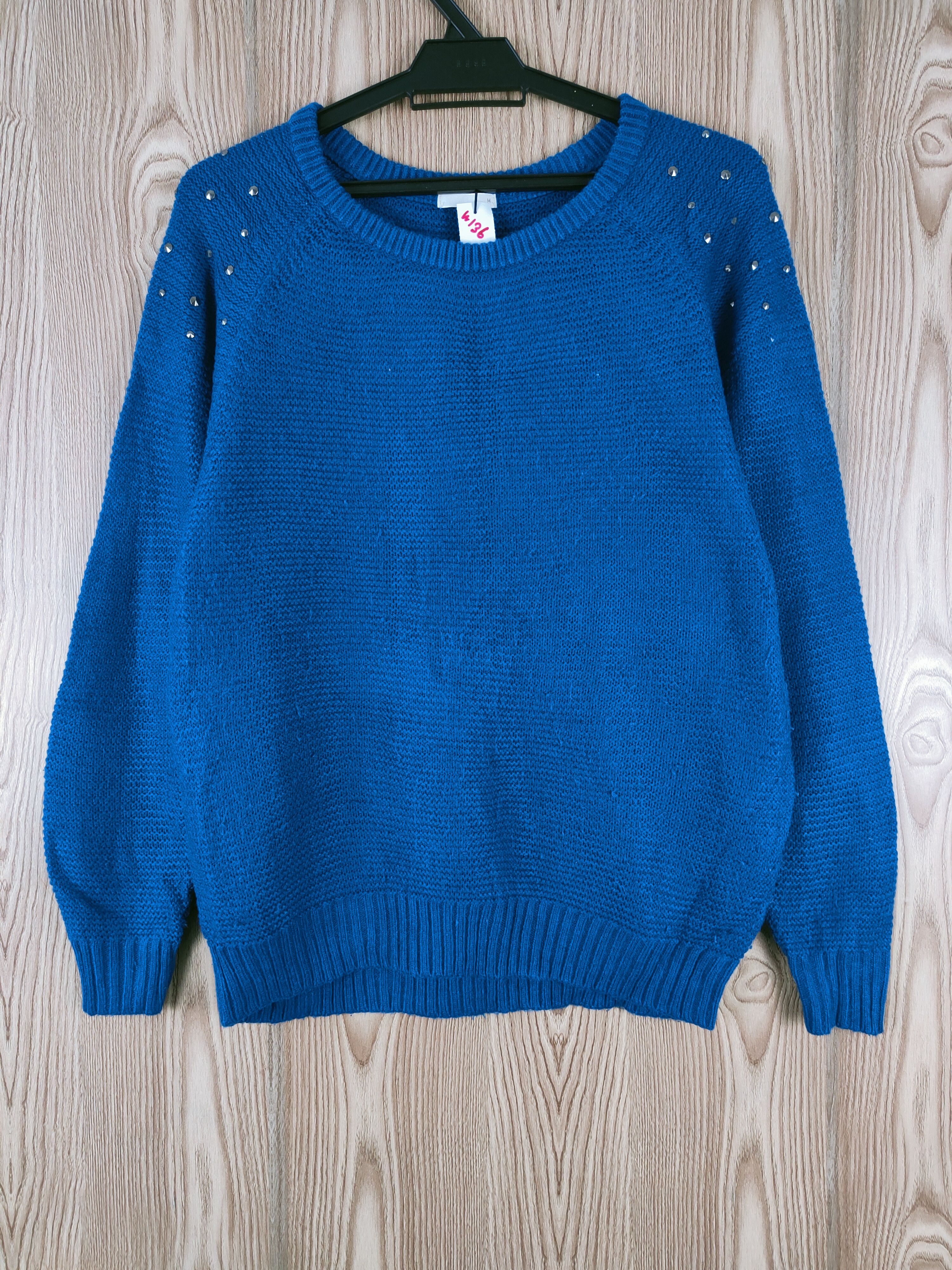 Japanese Brand Japanese Brand Blue Knitwear Sweatshirts #W136 Size M / US 6-8 / IT 42-44 - 1 Thumbnail