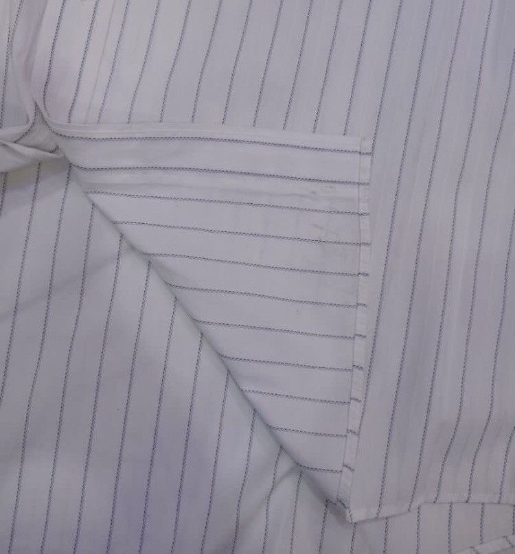 Balenciaga × Vintage Striped🔥Balenciaga Striped Short Sleeve Shirt Size US XL / EU 56 / 4 - 7 Thumbnail
