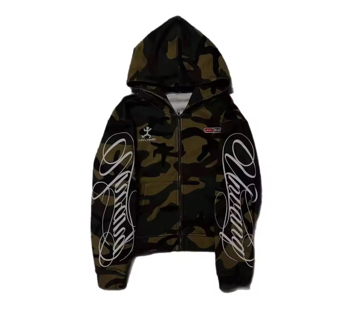 Other Retro Gothic Embroidery Camouflage Ins Style Zipper Hoodie Size US XL / EU 56 / 4 - 3 Thumbnail