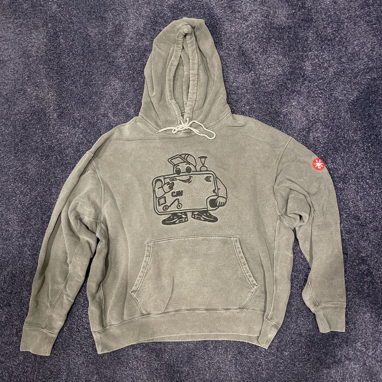 Cav Empt Cav Empt Overdye Phone Guy Hoodie | Grailed