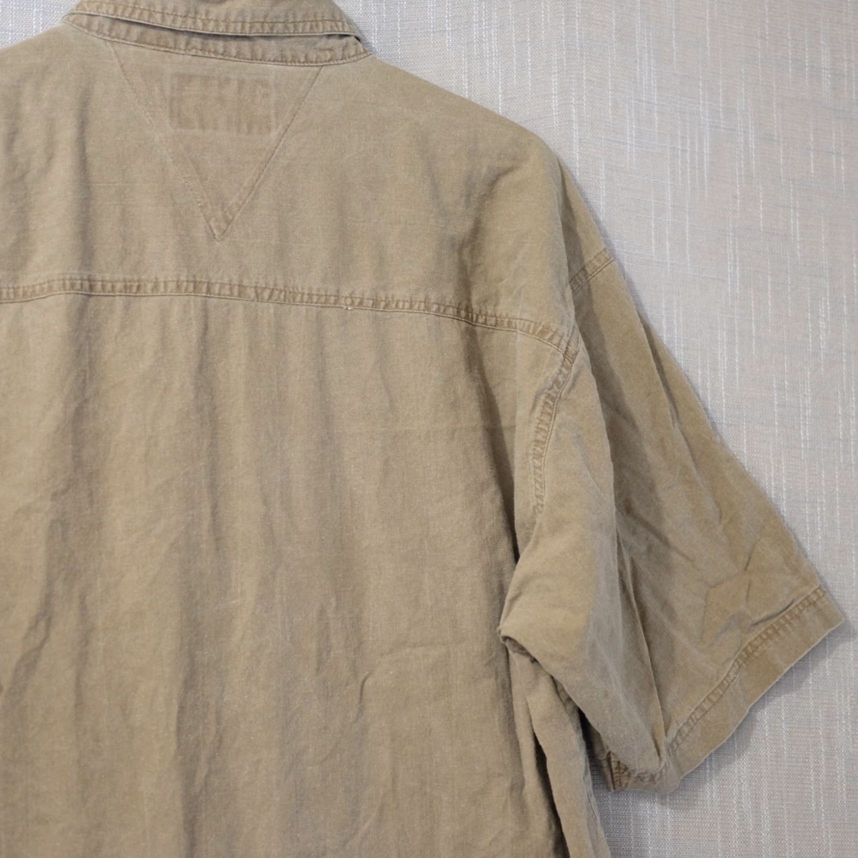 Vintage VINTAGE Big Joe Button Up Shirt 100% Pure Cotton Brown Mens L Size US L / EU 52-54 / 3 - 7 Thumbnail